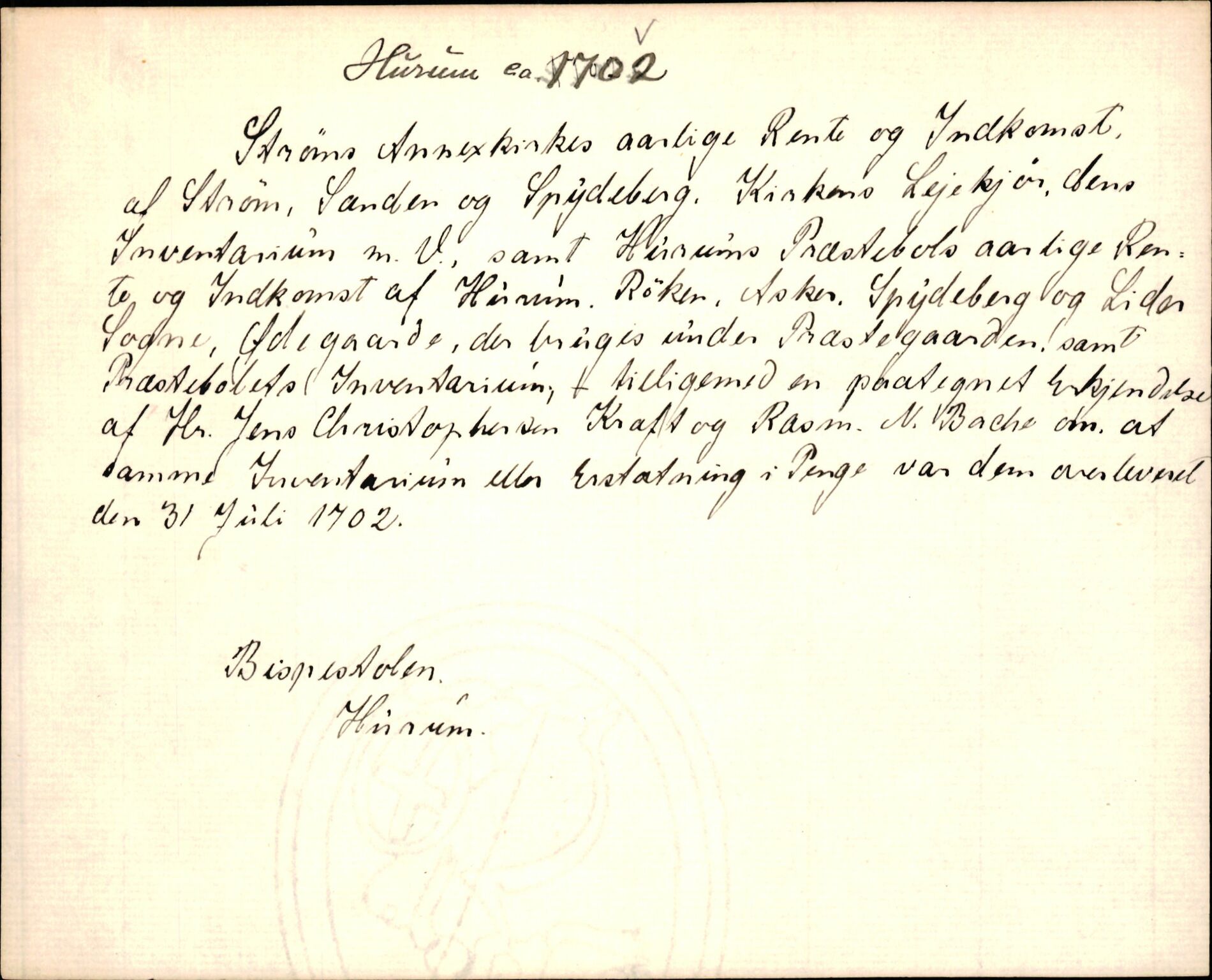 Riksarkivets diplomsamling, AV/RA-EA-5965/F35/F35k/L0002: Regestsedler: Prestearkiver fra Hedmark, Oppland, Buskerud og Vestfold, p. 233