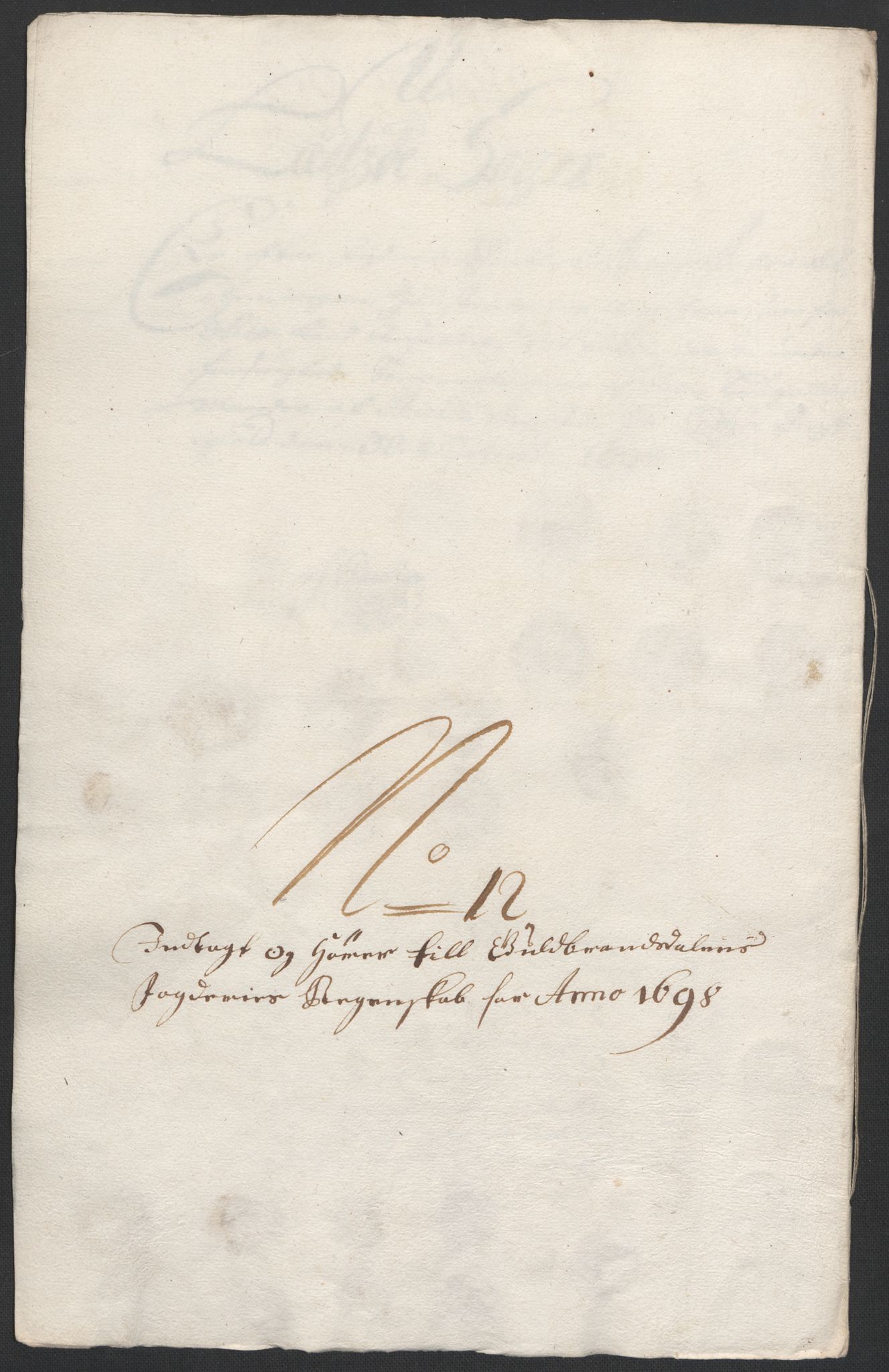 Rentekammeret inntil 1814, Reviderte regnskaper, Fogderegnskap, RA/EA-4092/R17/L1171: Fogderegnskap Gudbrandsdal, 1698, p. 132