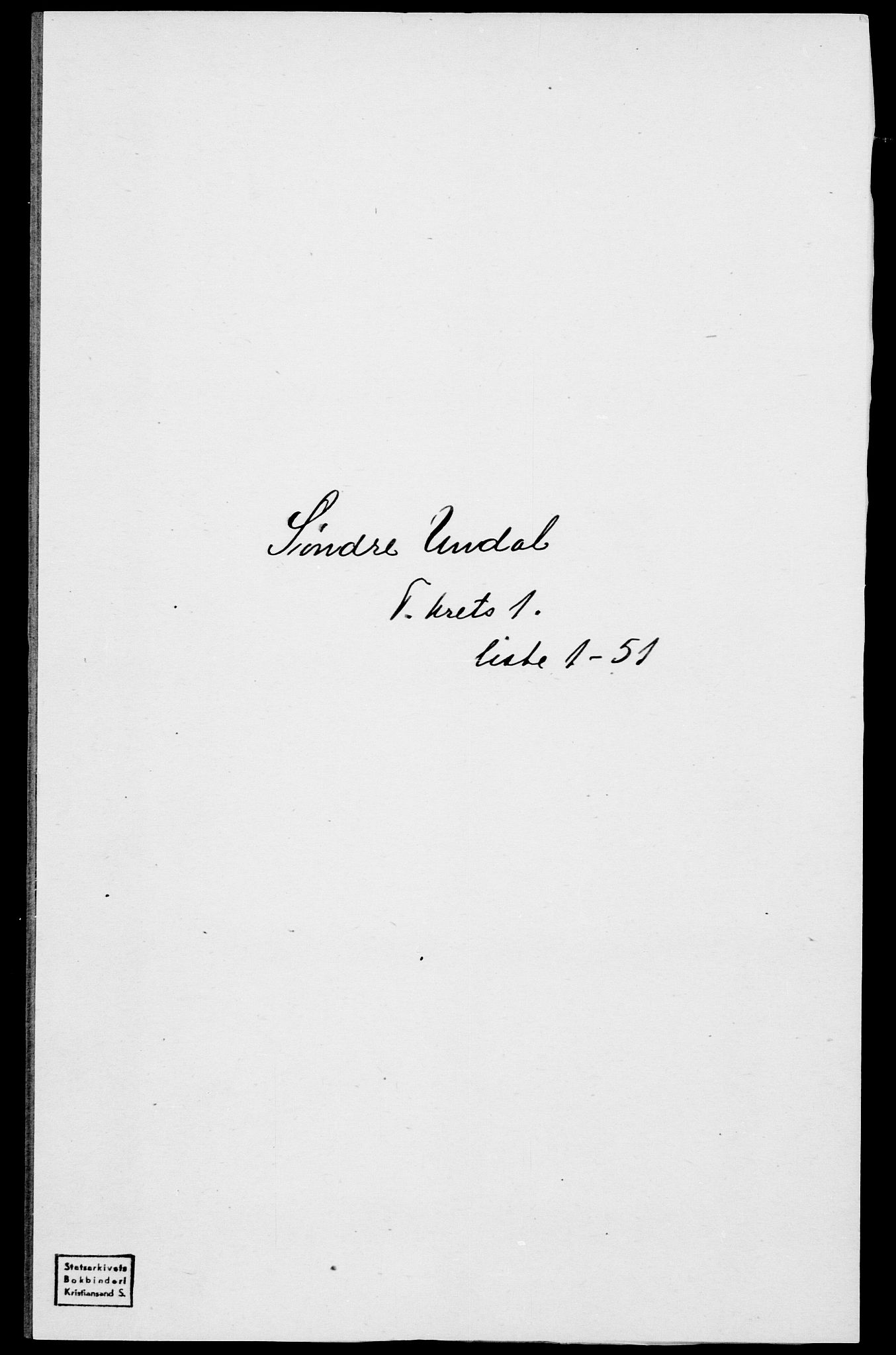 SAK, 1875 census for 1029P Sør-Audnedal, 1875, p. 93