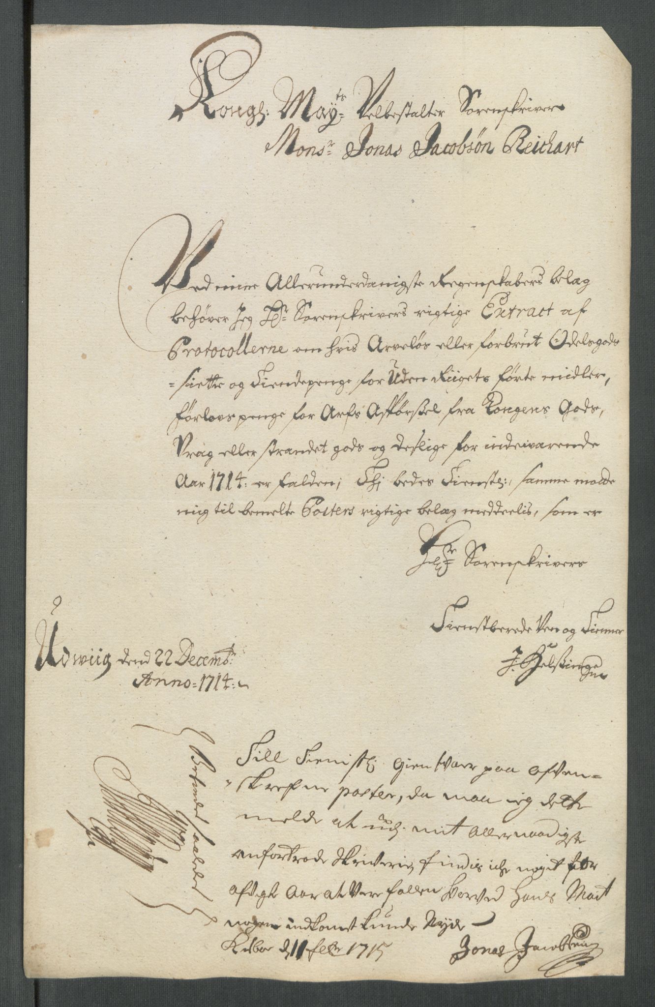 Rentekammeret inntil 1814, Reviderte regnskaper, Fogderegnskap, RA/EA-4092/R63/L4322: Fogderegnskap Inderøy, 1714, p. 297