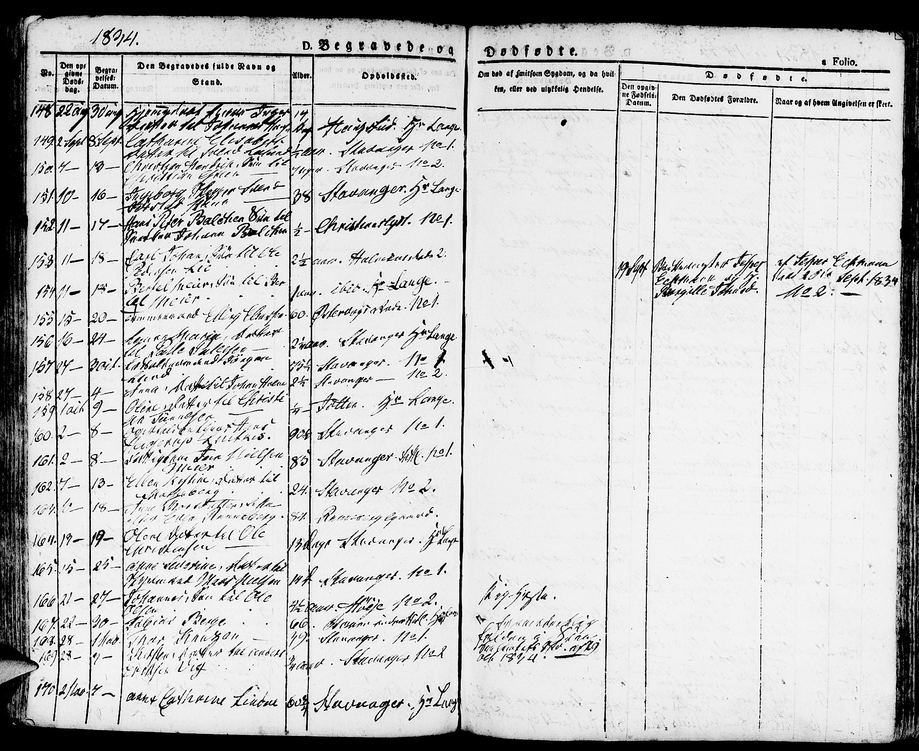 Domkirken sokneprestkontor, AV/SAST-A-101812/001/30/30BA/L0011: Parish register (official) no. A 11, 1832-1856