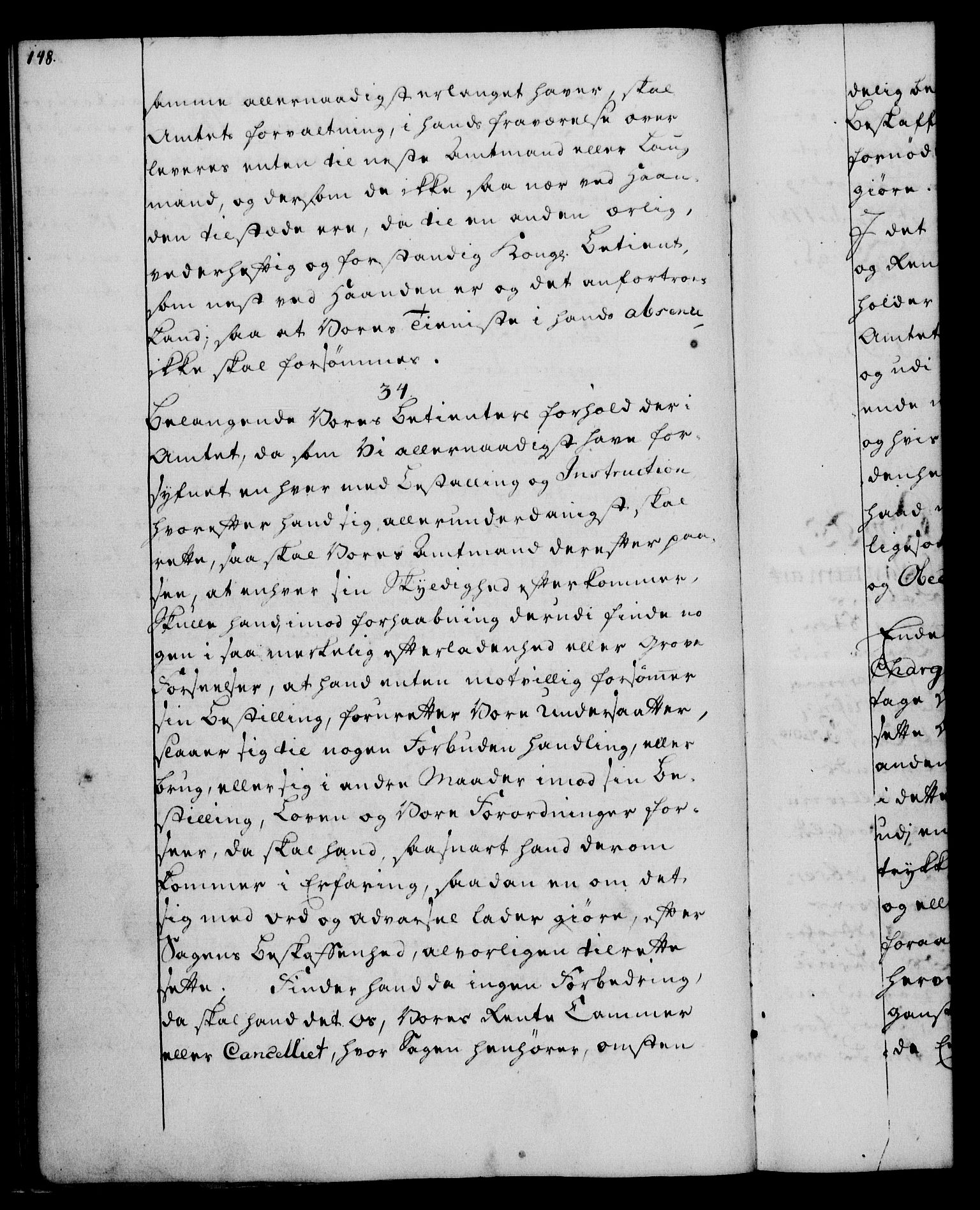 Rentekammeret, Kammerkanselliet, RA/EA-3111/G/Gg/Ggi/L0003: Norsk instruksjonsprotokoll med register (merket RK 53.36), 1751-1775, p. 148