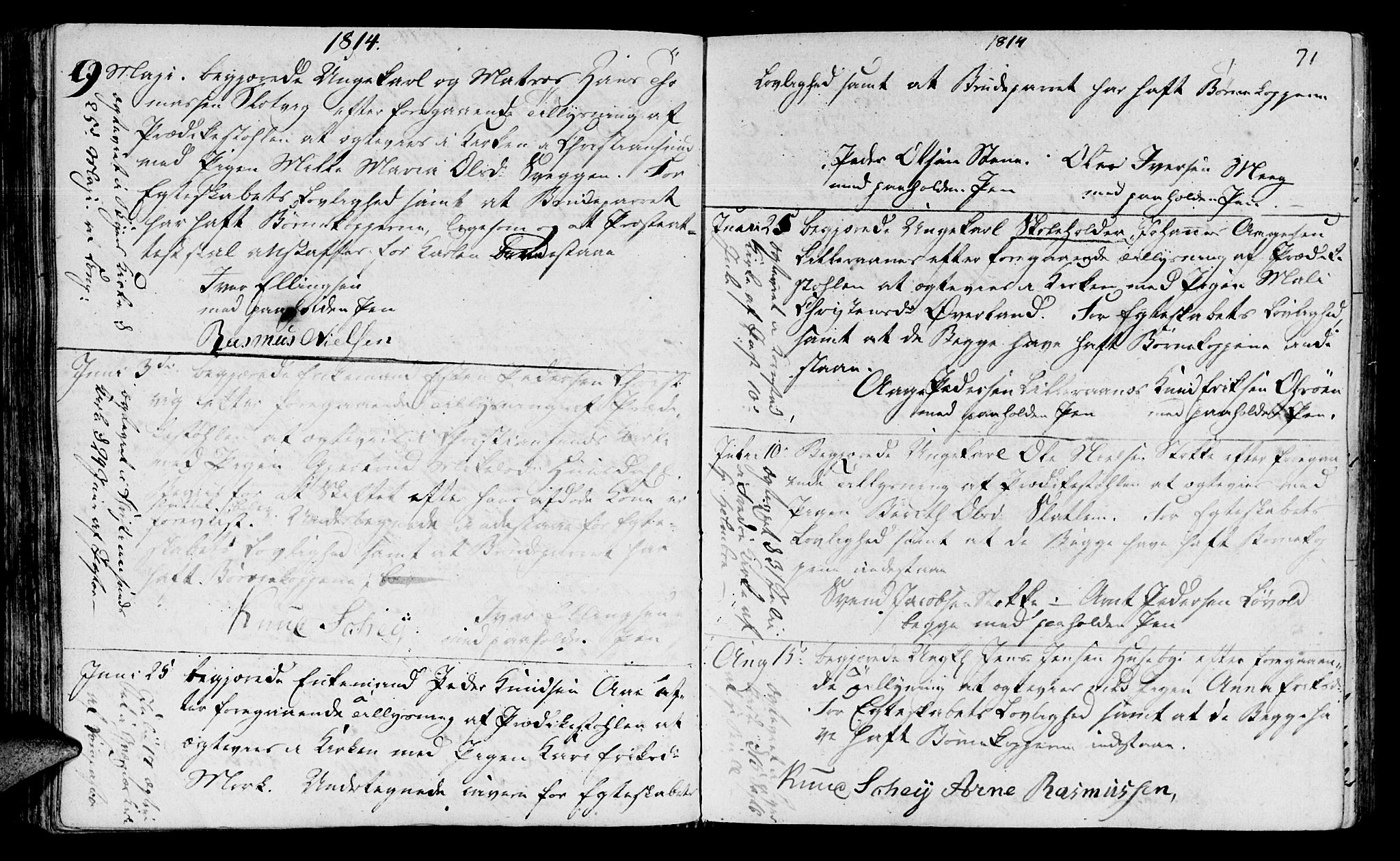 Ministerialprotokoller, klokkerbøker og fødselsregistre - Møre og Romsdal, AV/SAT-A-1454/568/L0795: Parish register (official) no. 568A04, 1802-1845, p. 71