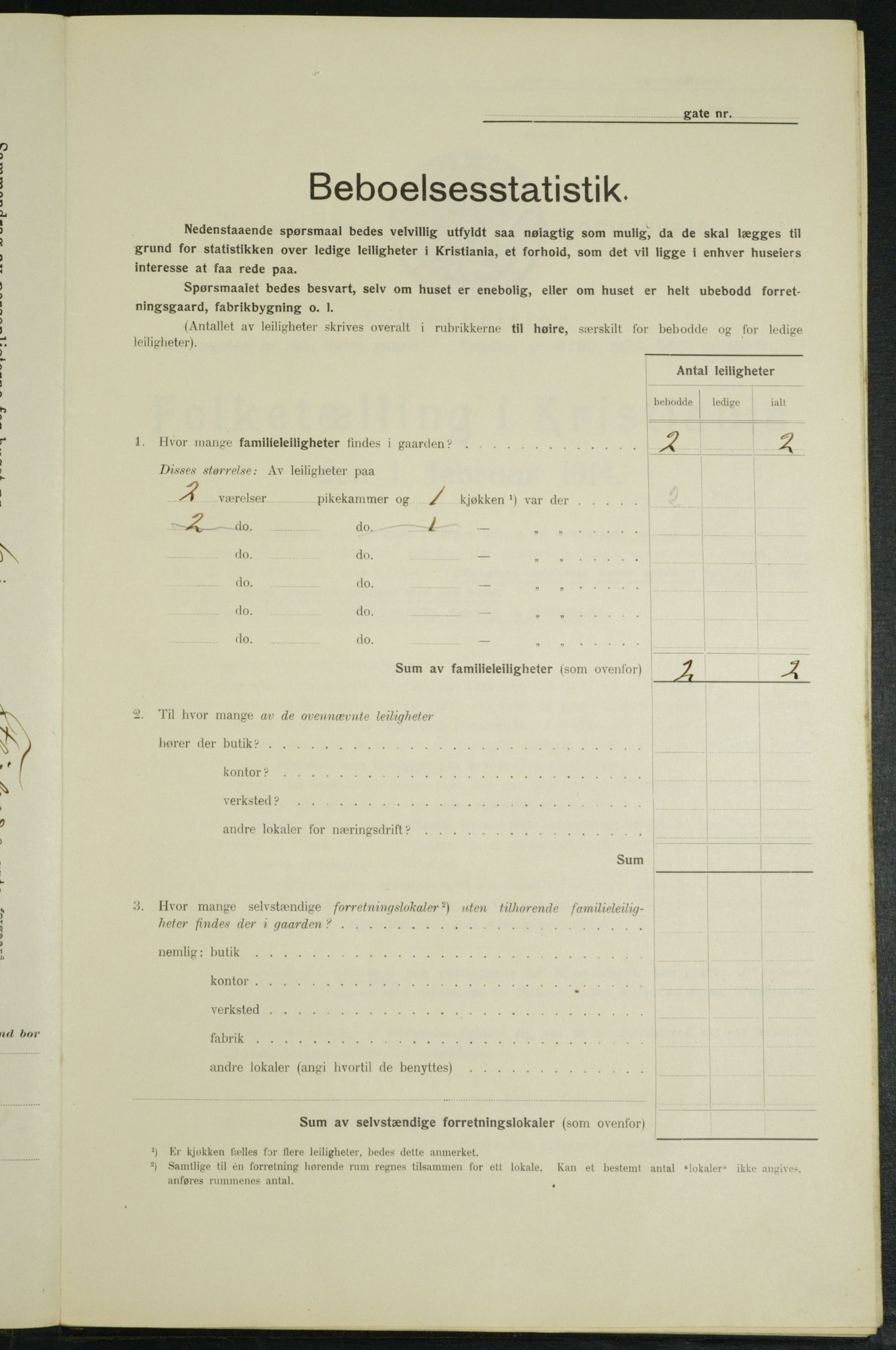 OBA, Municipal Census 1914 for Kristiania, 1914, p. 24785