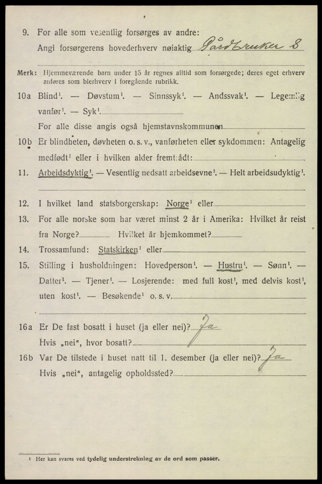 SAH, 1920 census for Nord-Odal, 1920, p. 7024