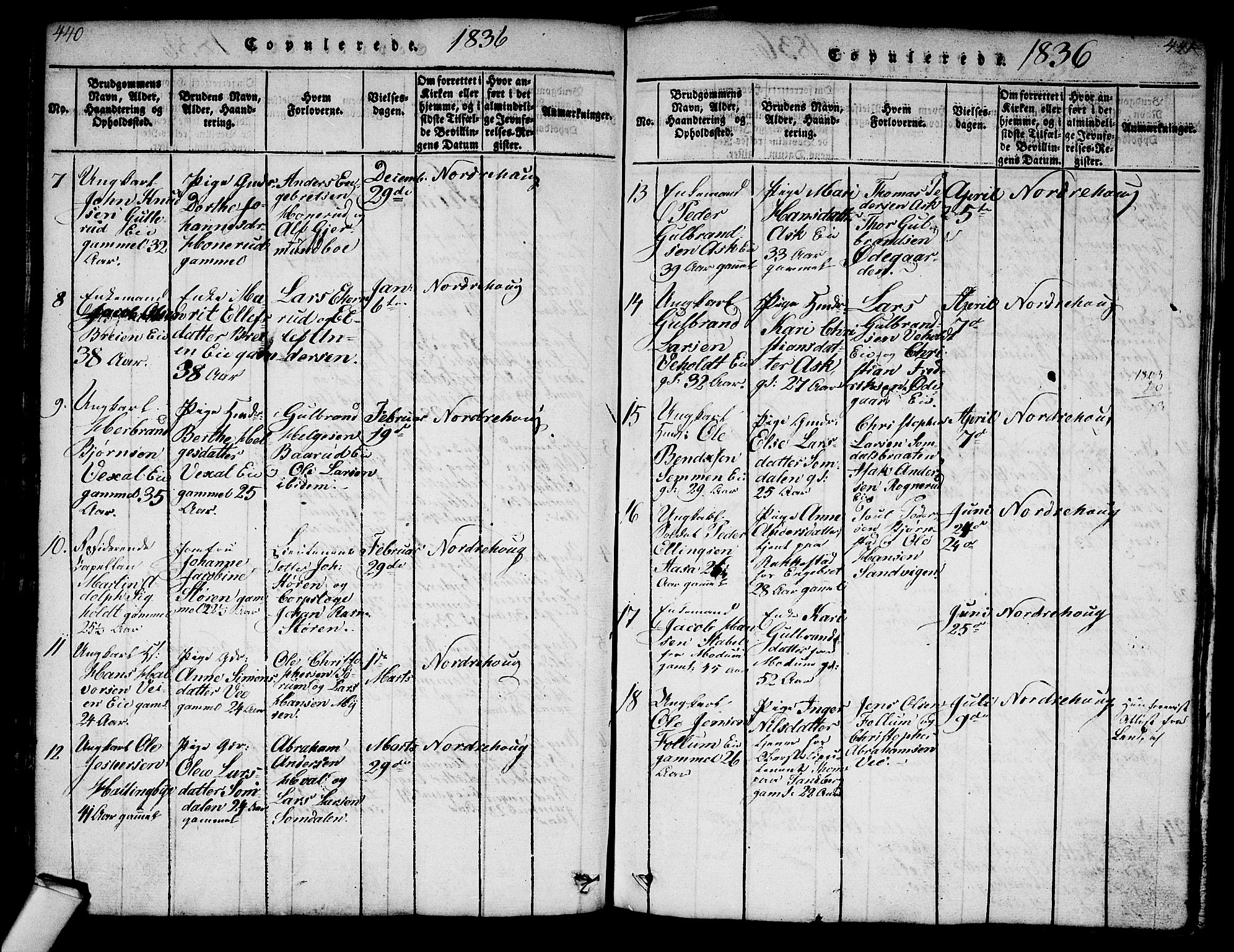 Norderhov kirkebøker, SAKO/A-237/G/Ga/L0003: Parish register (copy) no. I 3 /1, 1814-1876, p. 440-441