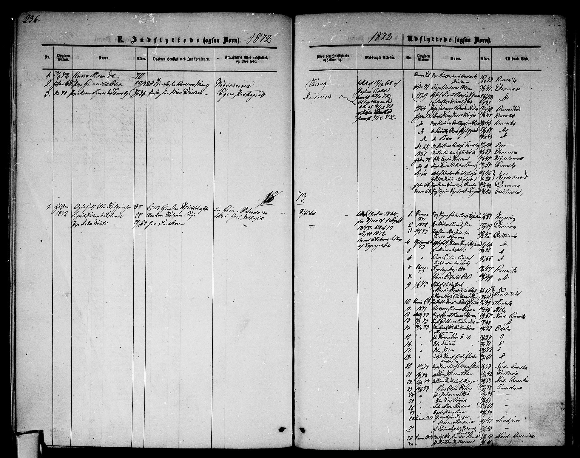Modum kirkebøker, AV/SAKO-A-234/G/Ga/L0007: Parish register (copy) no. I 7, 1869-1878, p. 236