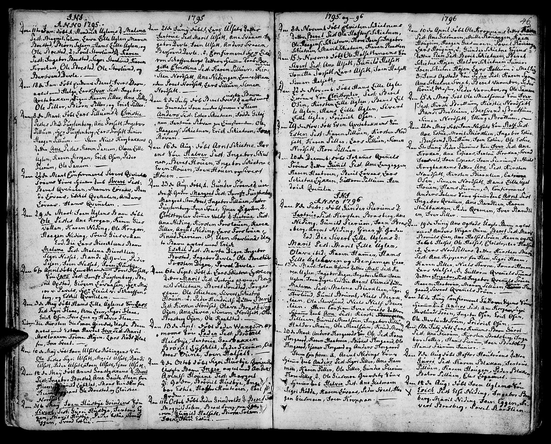 Ministerialprotokoller, klokkerbøker og fødselsregistre - Sør-Trøndelag, SAT/A-1456/618/L0438: Parish register (official) no. 618A03, 1783-1815, p. 46