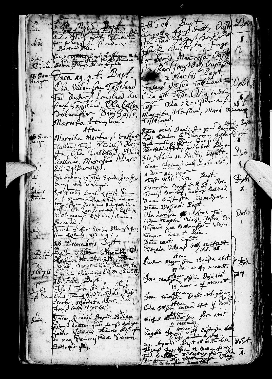 Os sokneprestembete, SAB/A-99929: Parish register (official) no. A 6, 1669-1719, p. 12