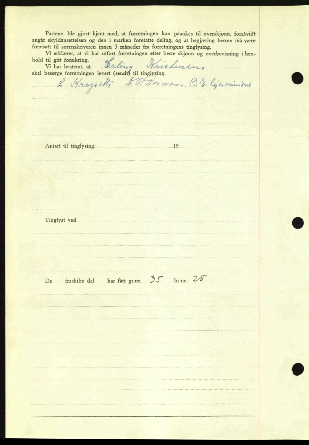 Romsdal sorenskriveri, AV/SAT-A-4149/1/2/2C: Mortgage book no. A13, 1942-1943, Diary no: : 2560/1942