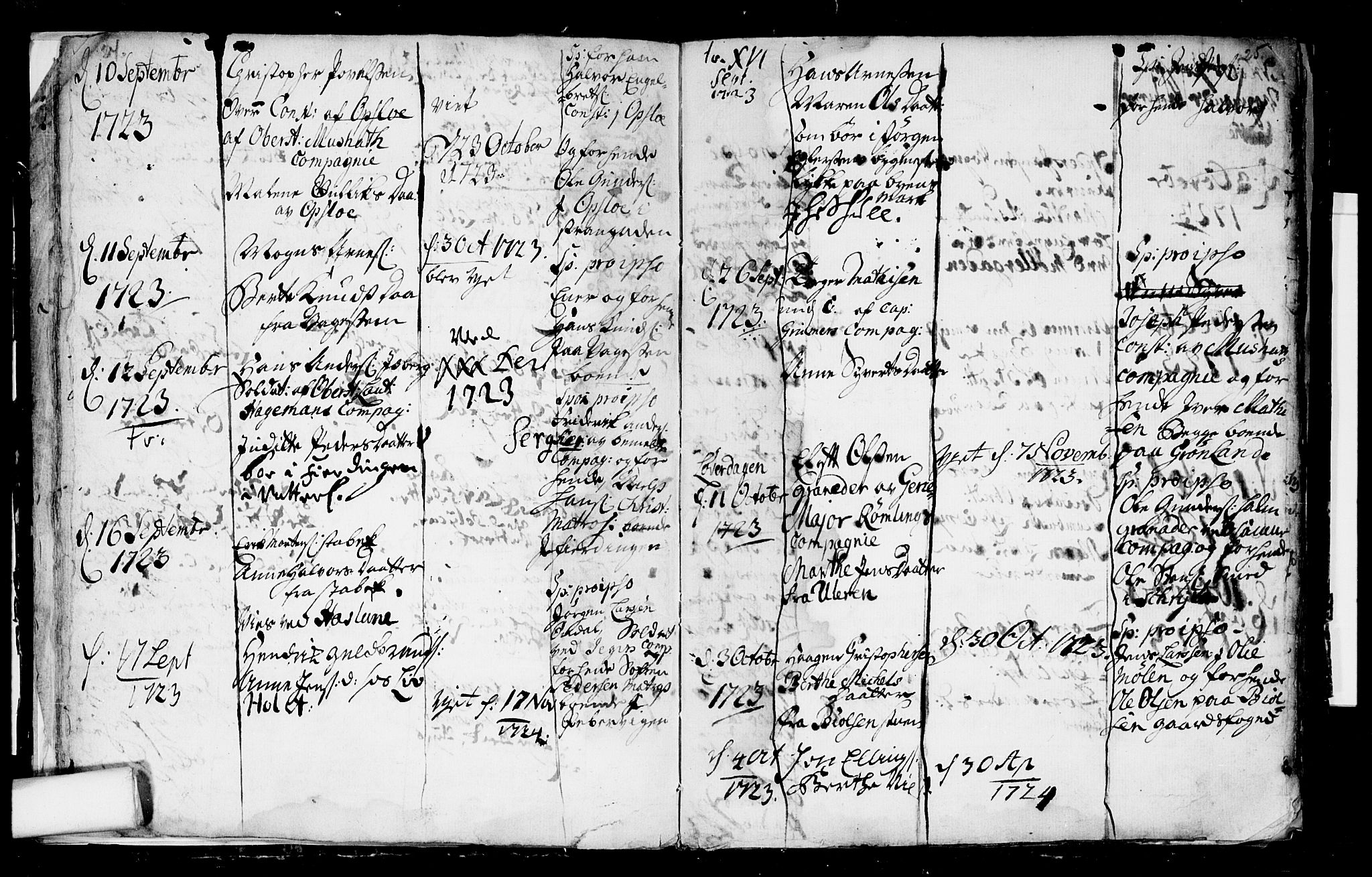 Aker prestekontor kirkebøker, AV/SAO-A-10861/F/L0003: Parish register (official) no. 3, 1723-1731, p. 24-25