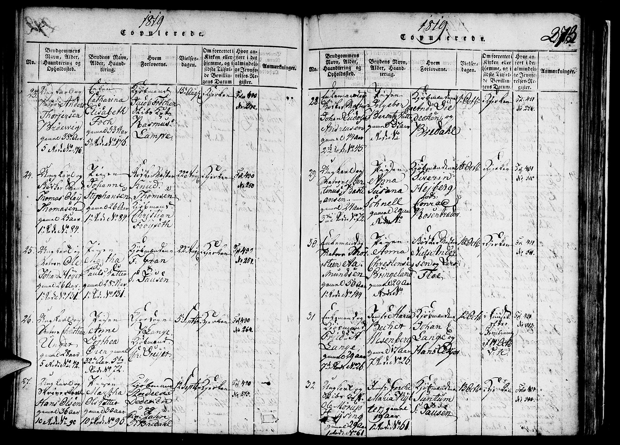 Nykirken Sokneprestembete, AV/SAB-A-77101/H/Haa/L0011: Parish register (official) no. A 11, 1816-1821, p. 273