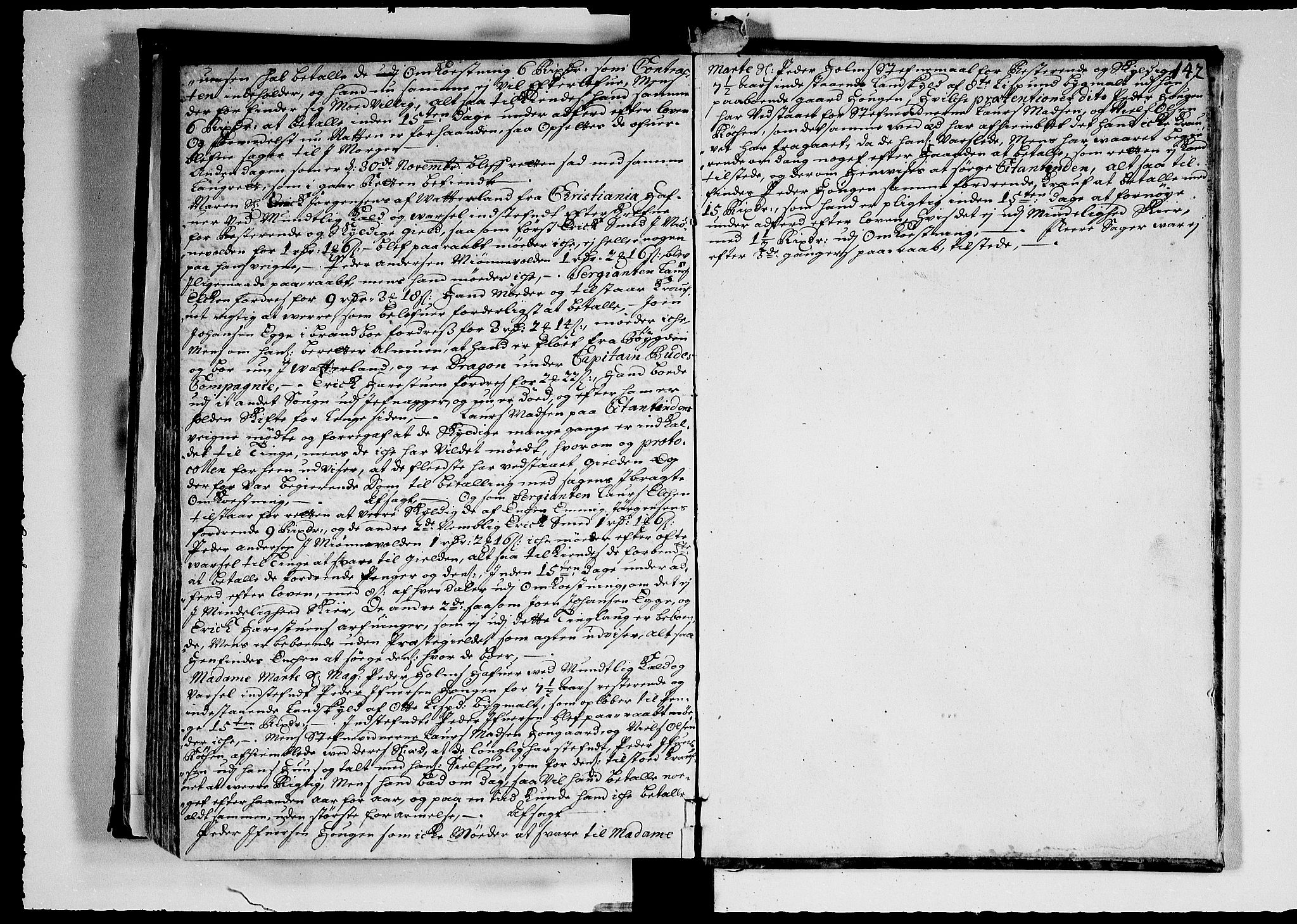 Hadeland, Land og Valdres sorenskriveri, AV/SAH-TING-028/G/Gb/L0041: Tingbok, 1706, p. 141b-142a