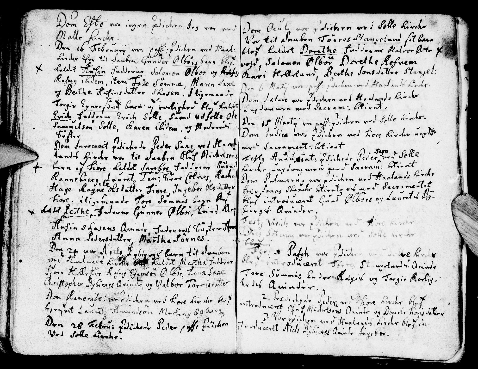 Håland sokneprestkontor, AV/SAST-A-101802/001/30BA/L0001: Parish register (official) no. A 1, 1671-1722