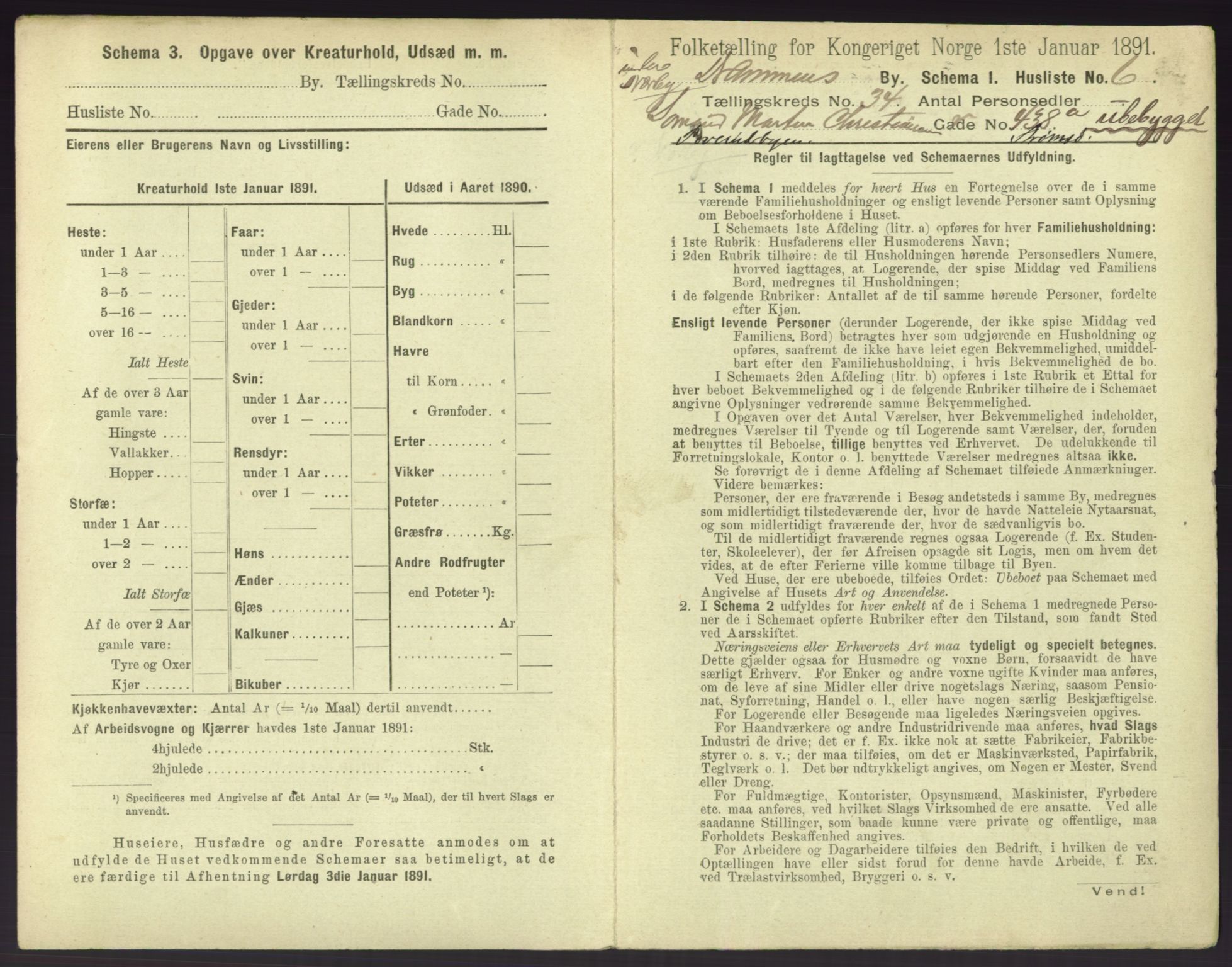 RA, 1891 census for 0602 Drammen, 1891, p. 3005