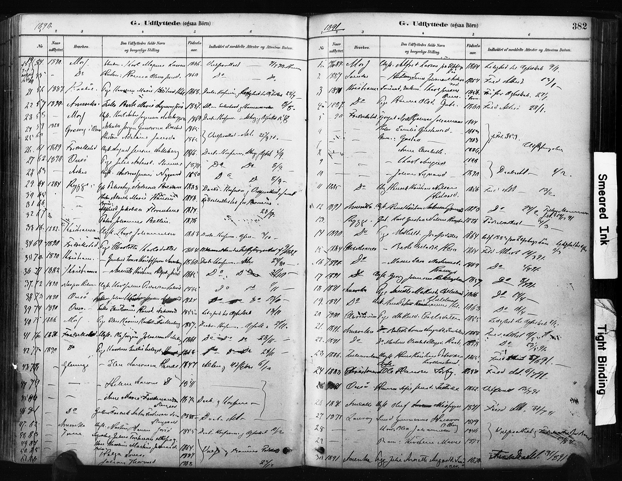 Råde prestekontor kirkebøker, SAO/A-2009/F/Fa/L0007: Parish register (official) no. 7, 1878-1902, p. 382