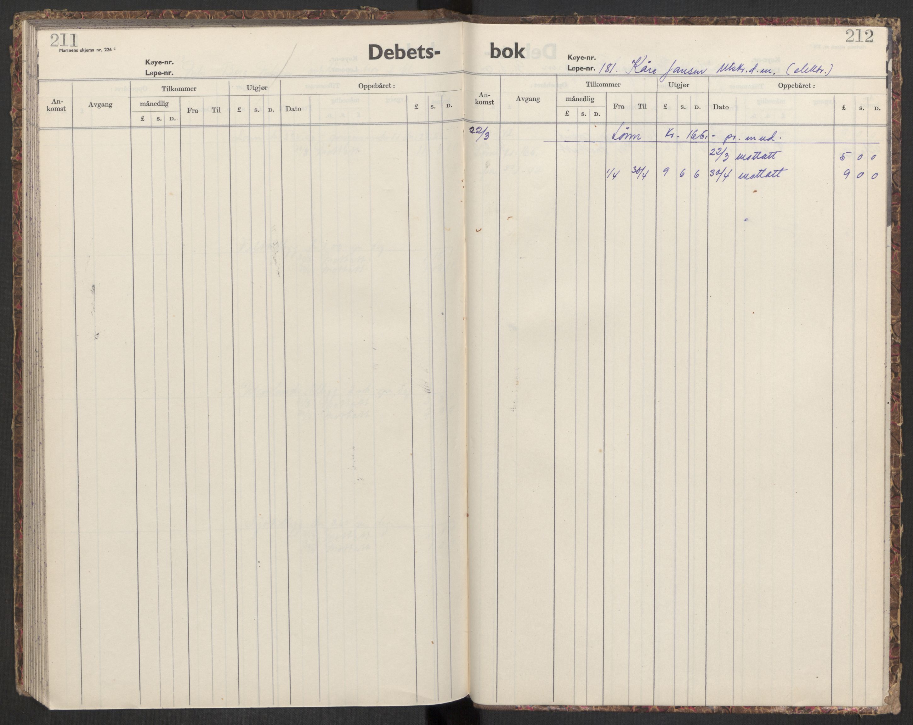 Forsvaret, Sjøforsvarets overkommando, RA/RAFA-2035/D/Dc/L0194: --, 1941-1944, p. 524