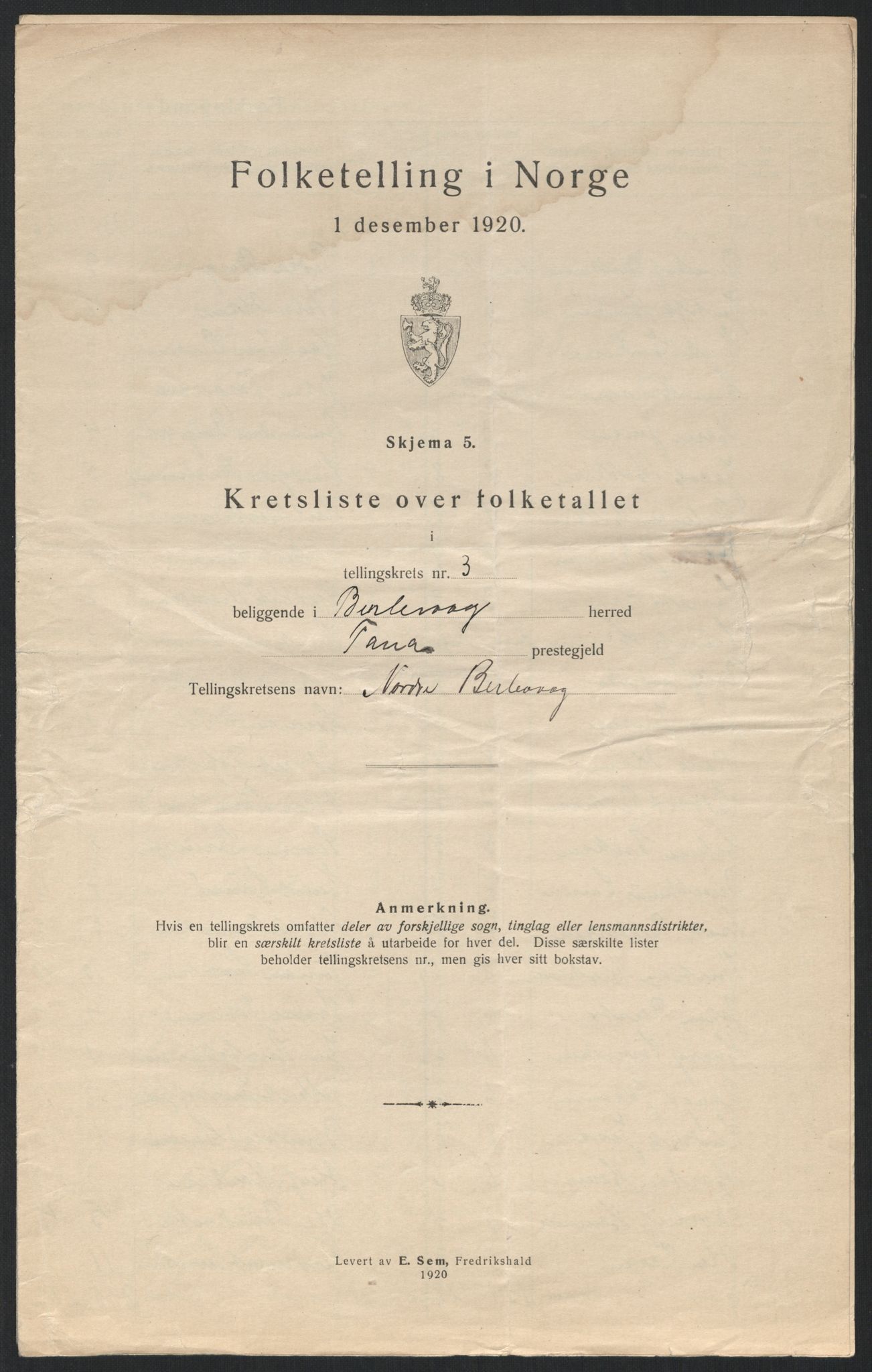 SATØ, 1920 census for Berlevåg, 1920, p. 13