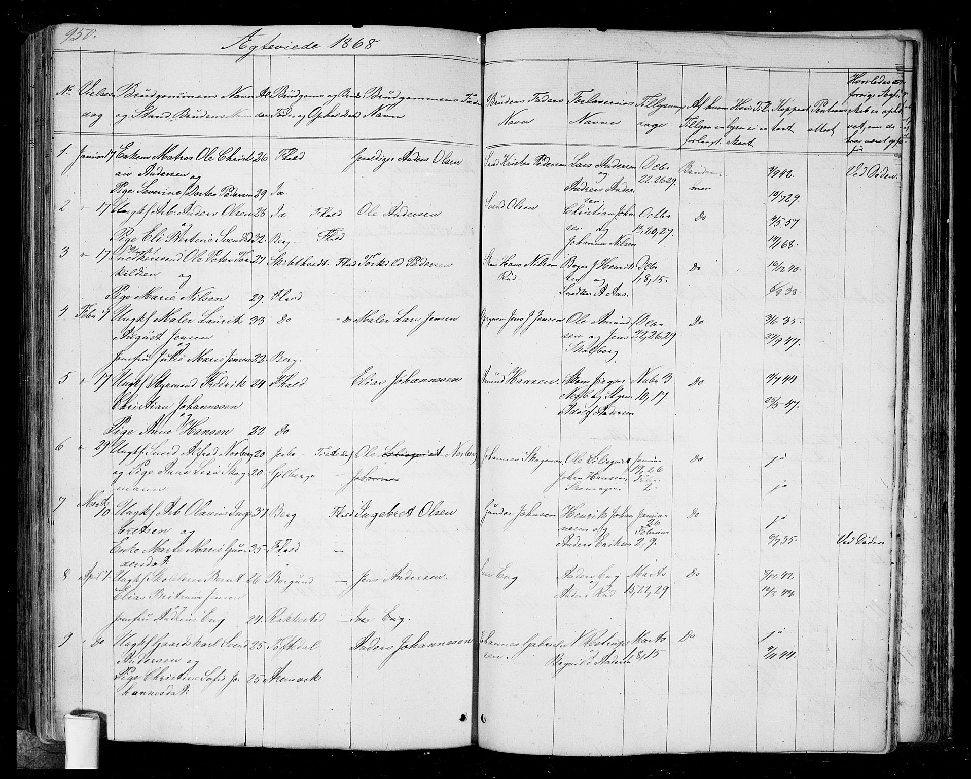 Halden prestekontor Kirkebøker, SAO/A-10909/G/Ga/L0005b: Parish register (copy) no. 5B, 1864-1868, p. 950