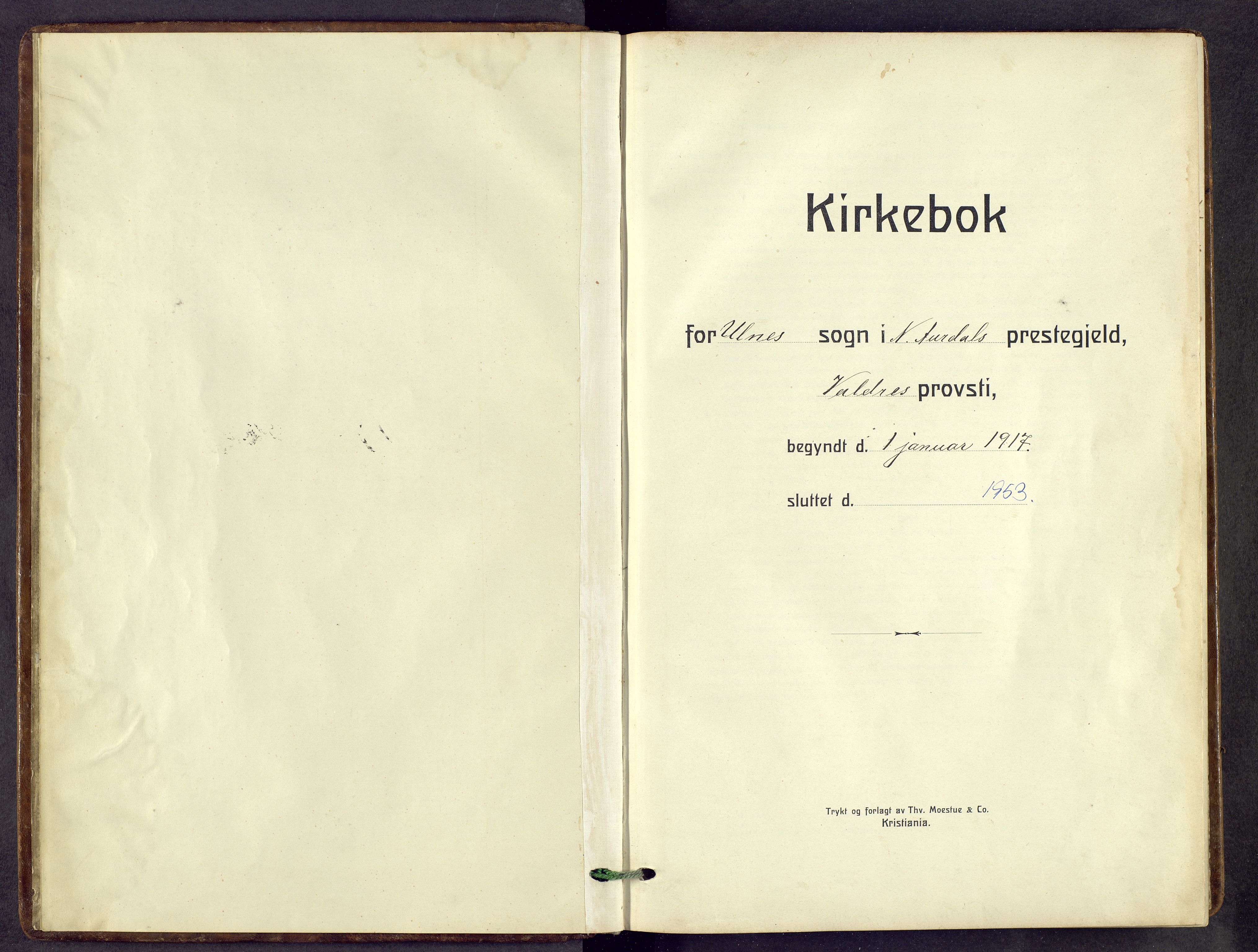 Nord-Aurdal prestekontor, SAH/PREST-132/H/Ha/Hab/L0014: Parish register (copy) no. 14, 1917-1953