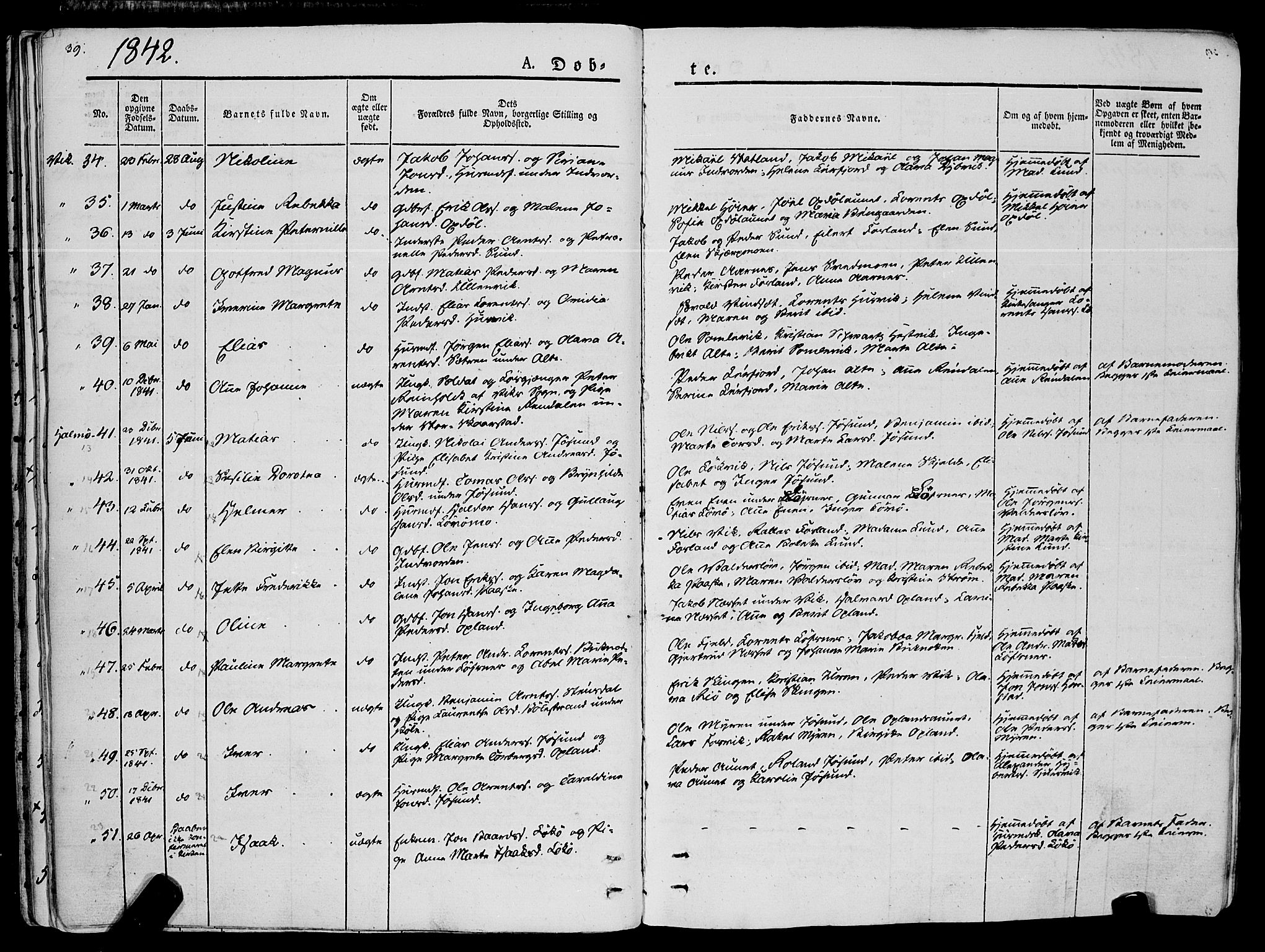 Ministerialprotokoller, klokkerbøker og fødselsregistre - Nord-Trøndelag, SAT/A-1458/773/L0614: Parish register (official) no. 773A05, 1831-1856, p. 39