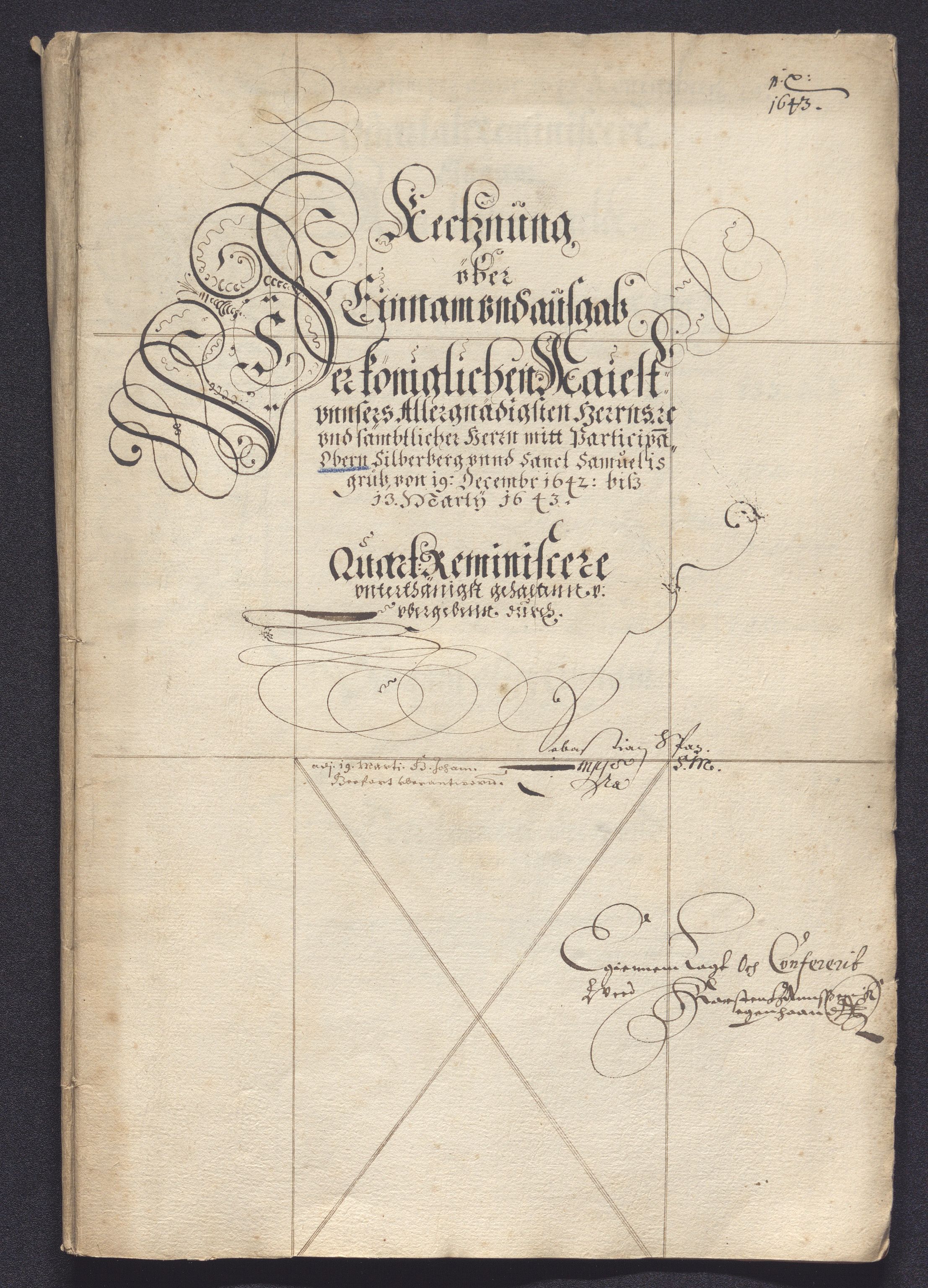 Kongsberg Sølvverk 1623-1816, SAKO/EA-3135/001/D/Dc/Dcd/L0020: Utgiftsregnskap for gruver m.m., 1643-1645, p. 1