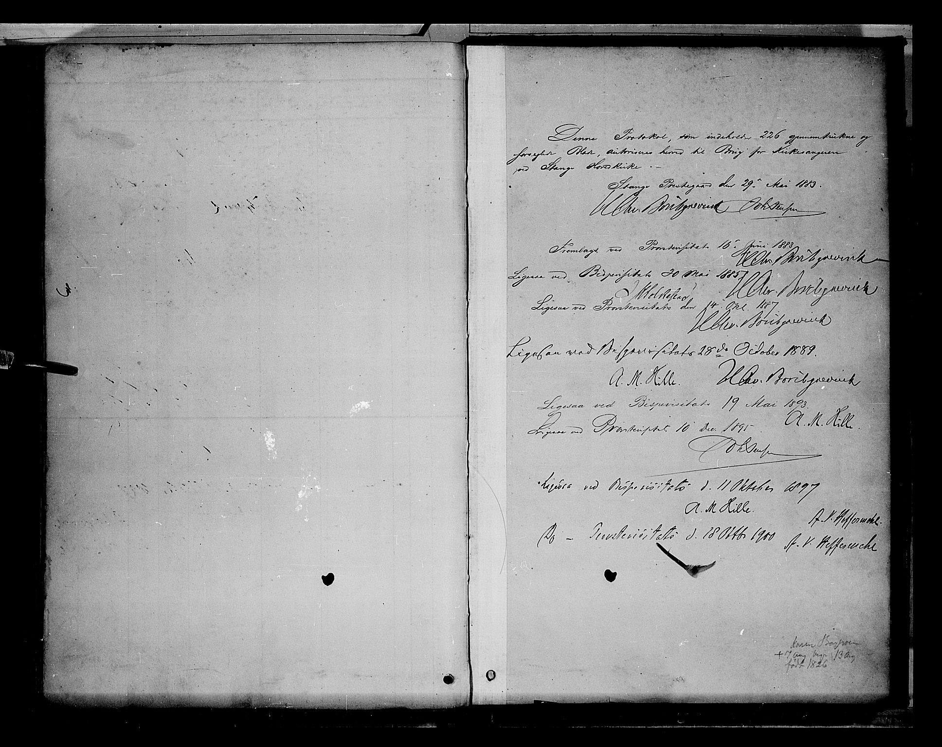 Stange prestekontor, SAH/PREST-002/L/L0009: Parish register (copy) no. 9, 1883-1899