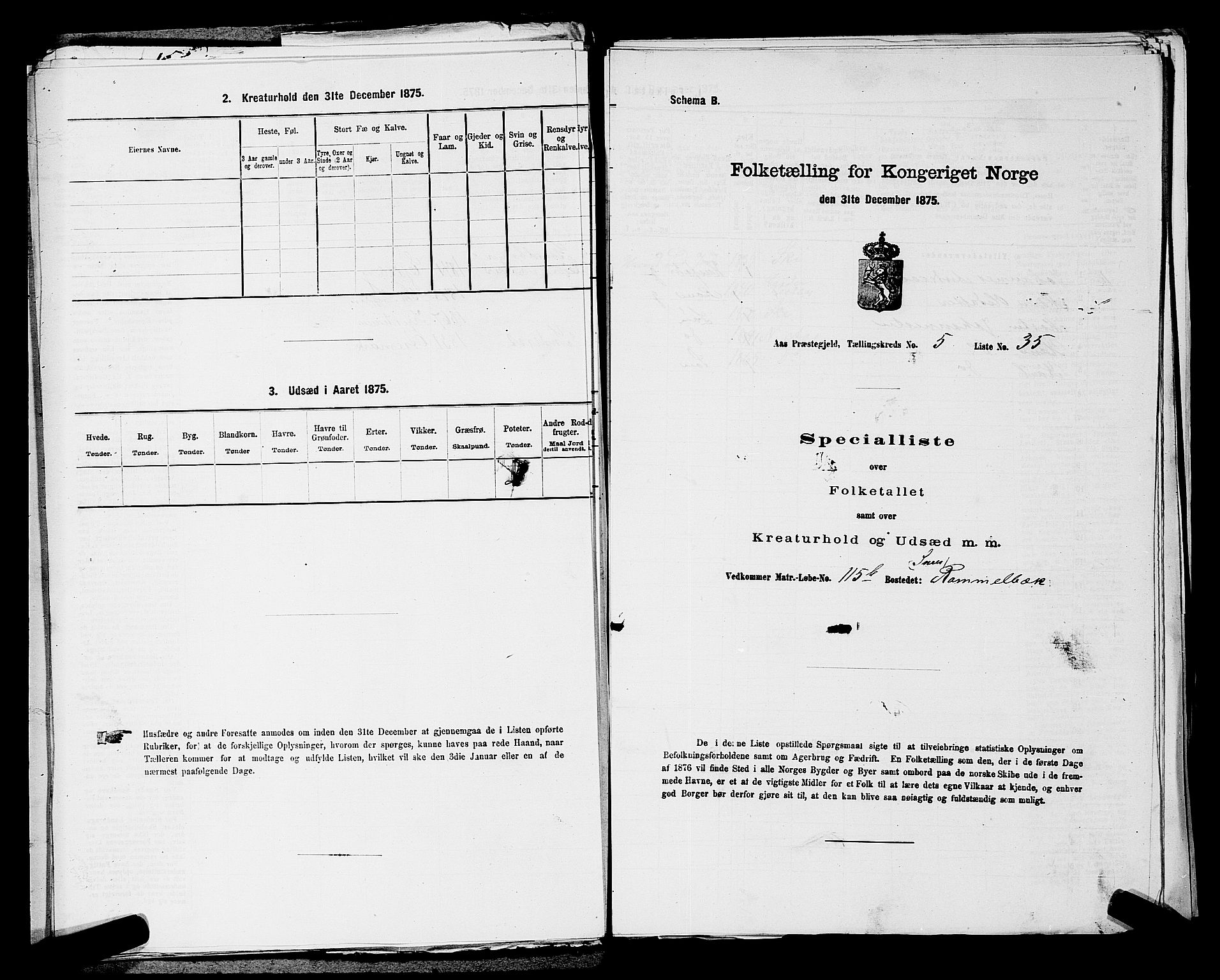 RA, 1875 census for 0214P Ås, 1875, p. 650