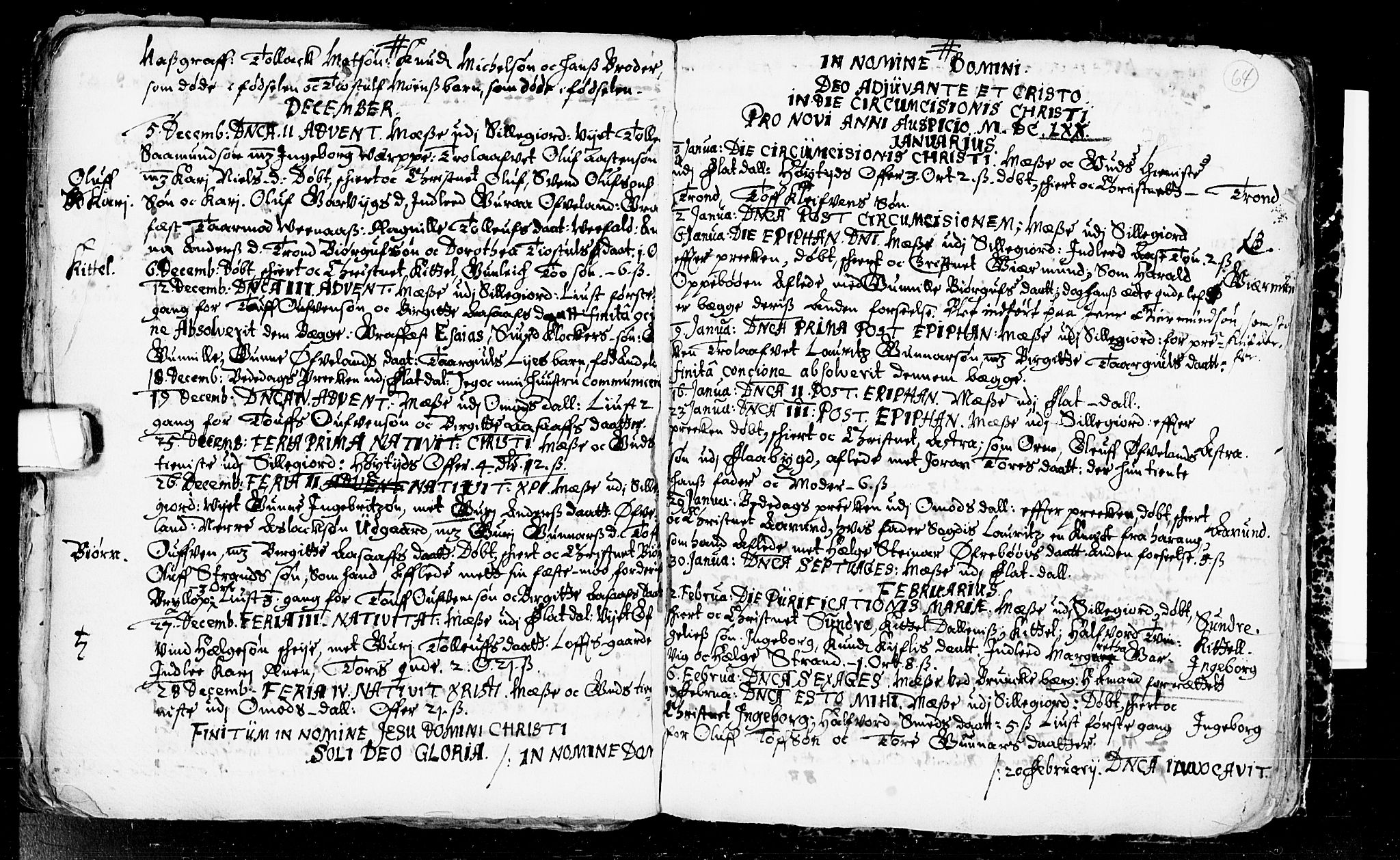 Seljord kirkebøker, SAKO/A-20/F/Fa/L0001: Parish register (official) no. I 1, 1654-1686, p. 64