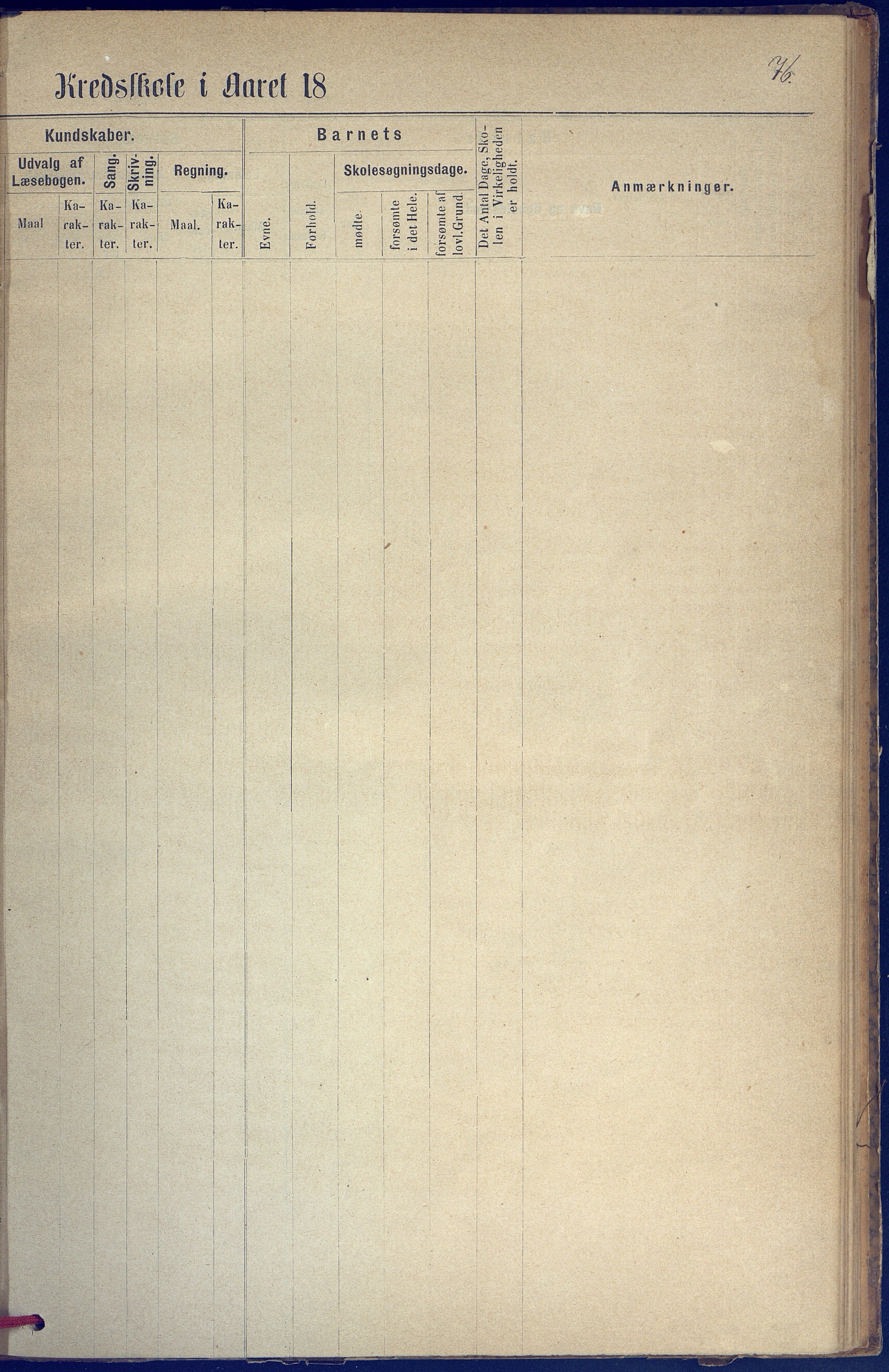 Hisøy kommune frem til 1991, AAKS/KA0922-PK/31/L0005: Skoleprotokoll, 1877-1892, p. 76