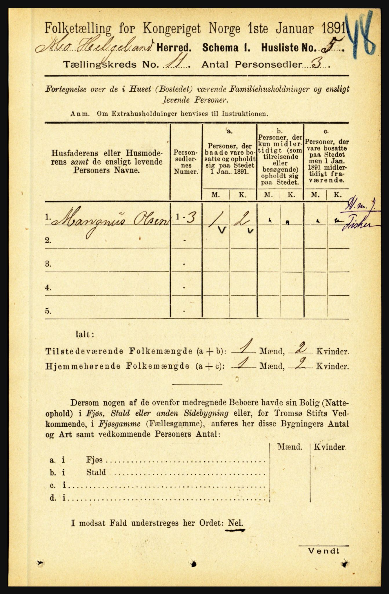 RA, 1891 census for 1833 Mo, 1891, p. 4360