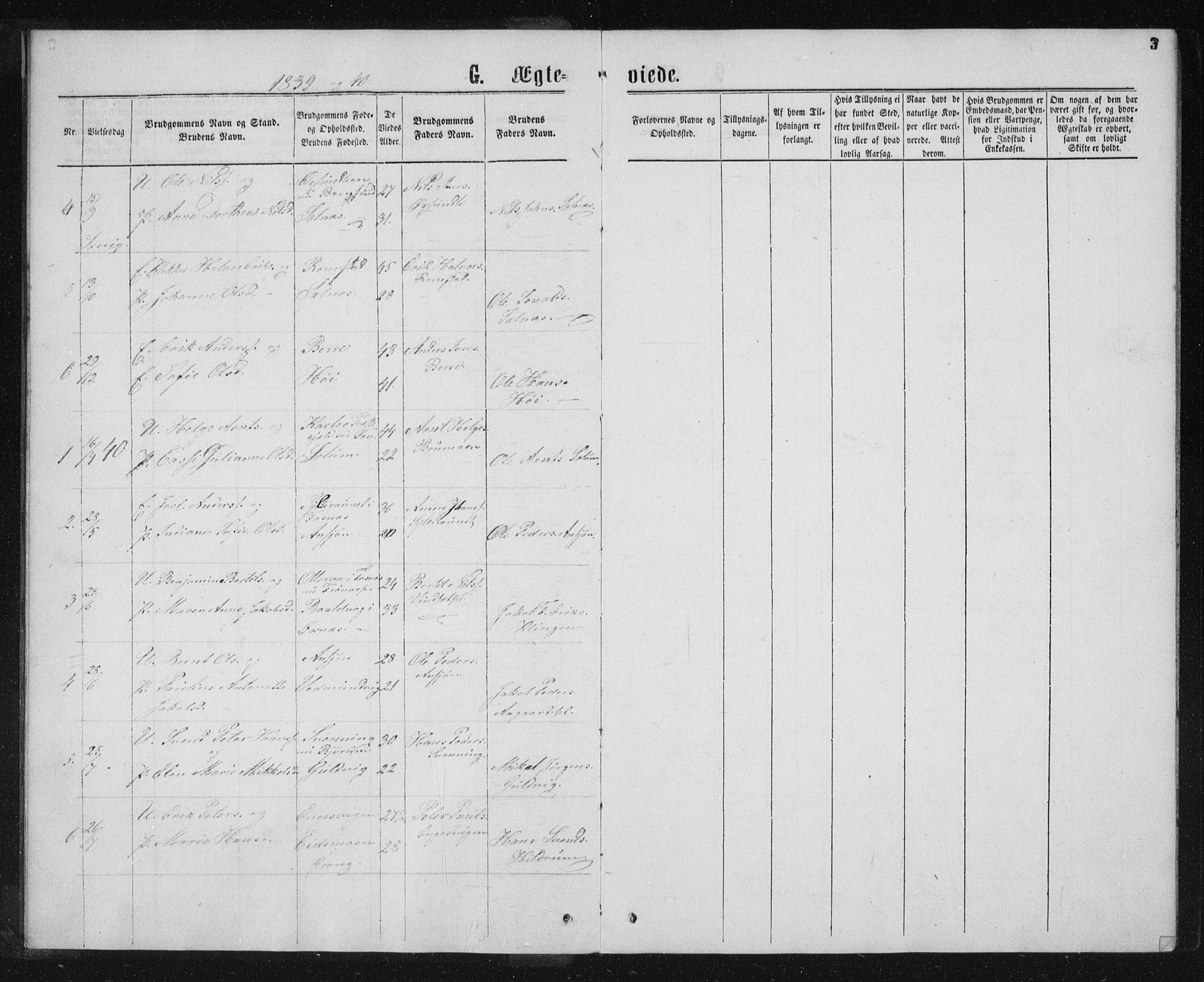 Ministerialprotokoller, klokkerbøker og fødselsregistre - Nord-Trøndelag, SAT/A-1458/768/L0568: Parish register (official) no. 768A03, 1836-1865, p. 3