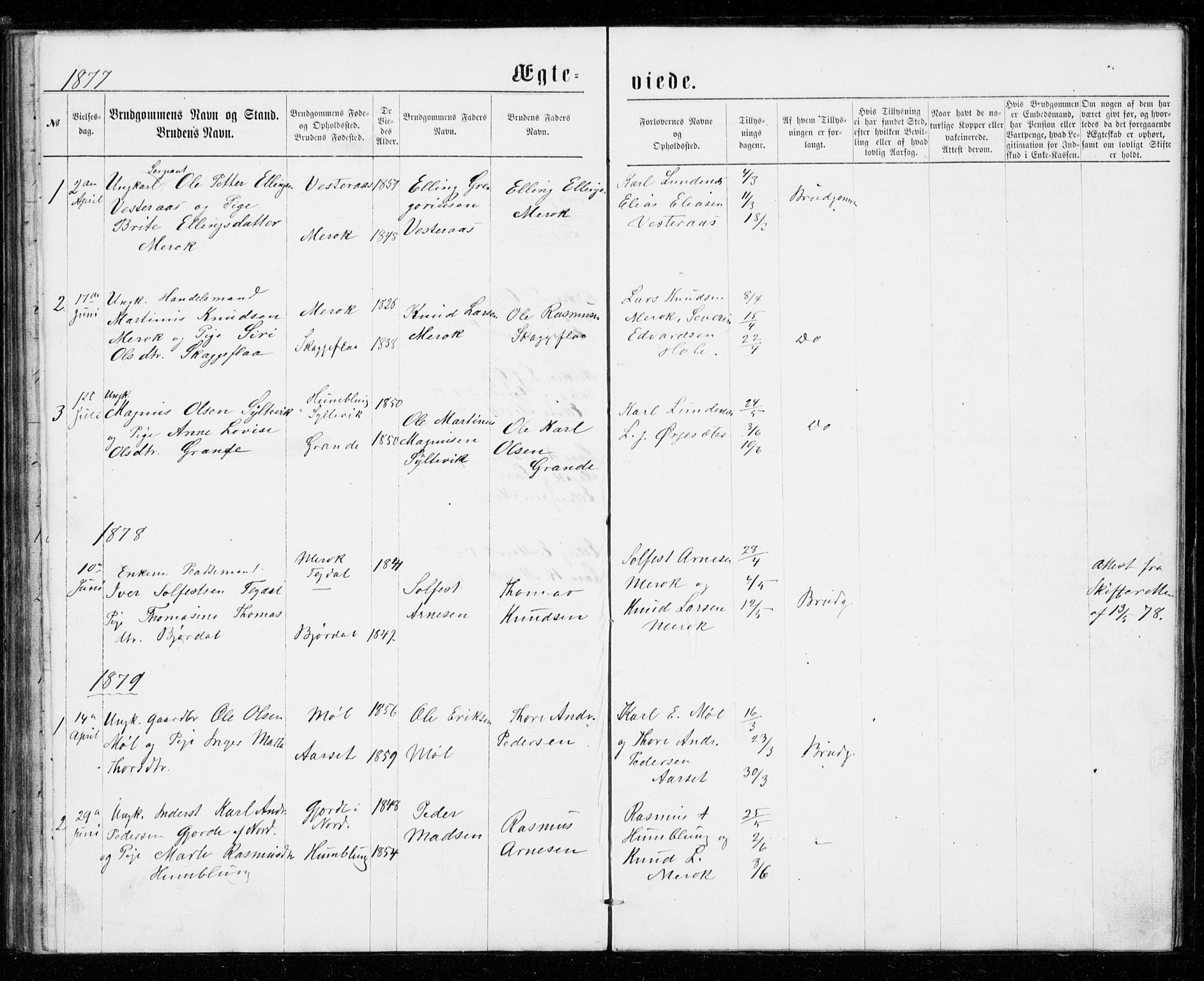 Ministerialprotokoller, klokkerbøker og fødselsregistre - Møre og Romsdal, AV/SAT-A-1454/518/L0234: Parish register (copy) no. 518C01, 1854-1884