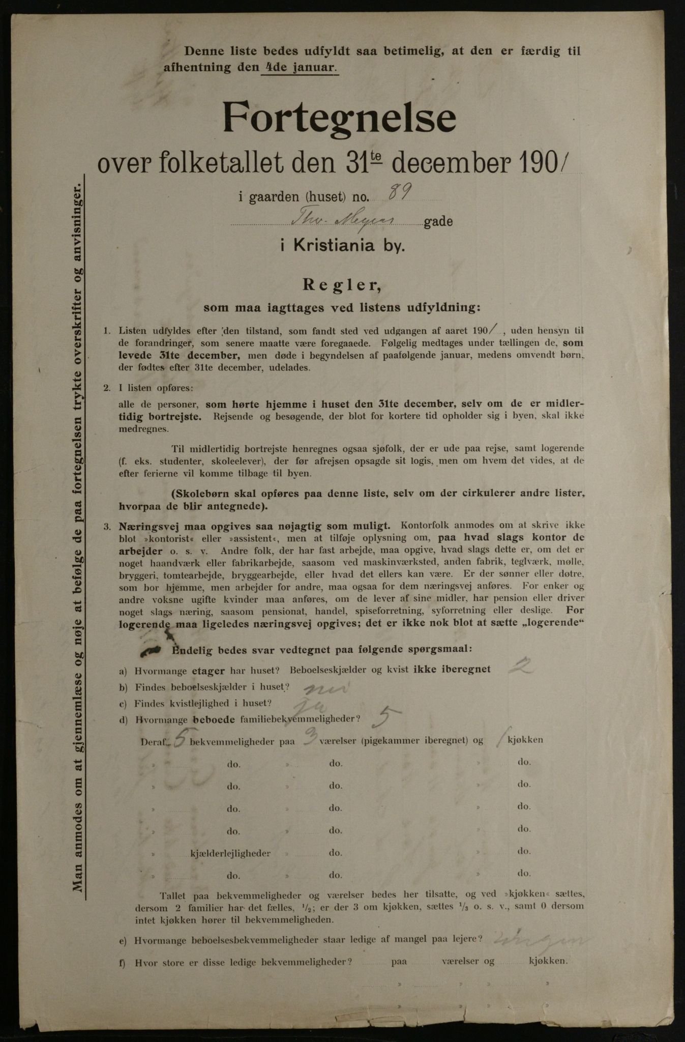 OBA, Municipal Census 1901 for Kristiania, 1901, p. 17059