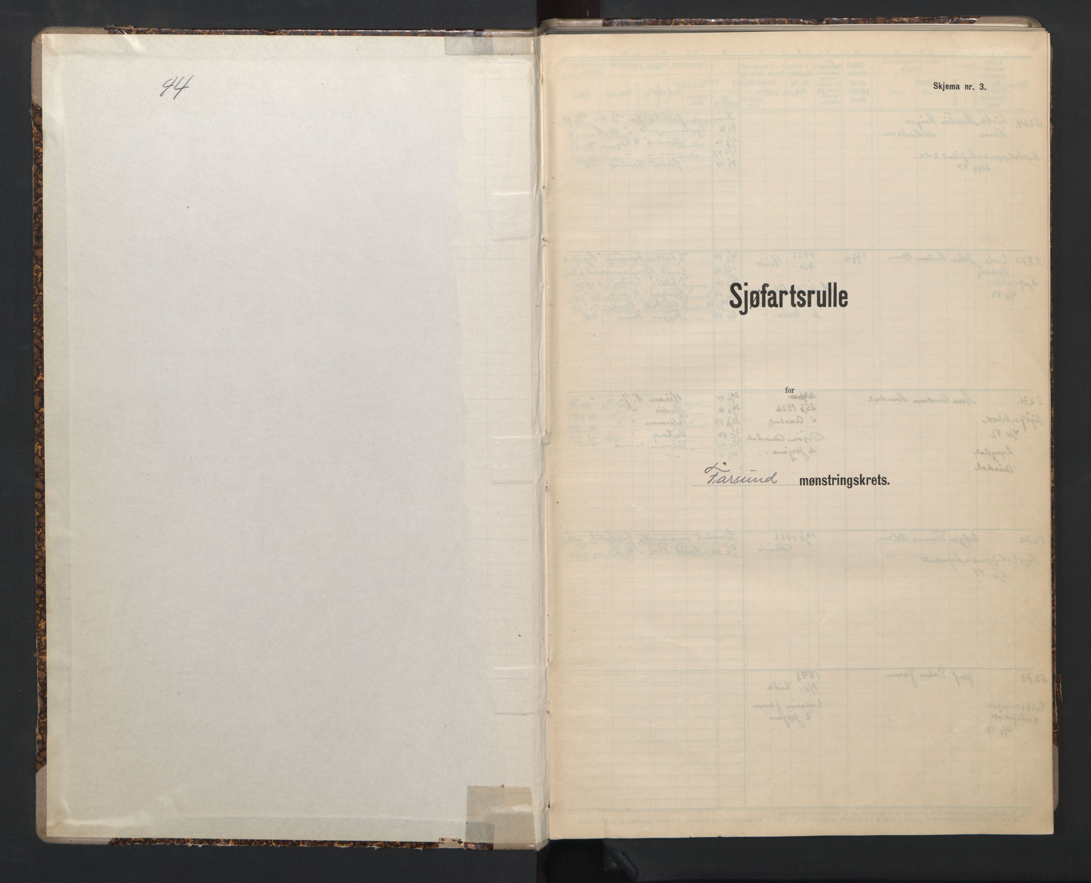 Farsund mønstringskrets, AV/SAK-2031-0017/F/Fb/L0009: Hovedrulle nr 5269-5311, M-12, 1939-1948, p. 2