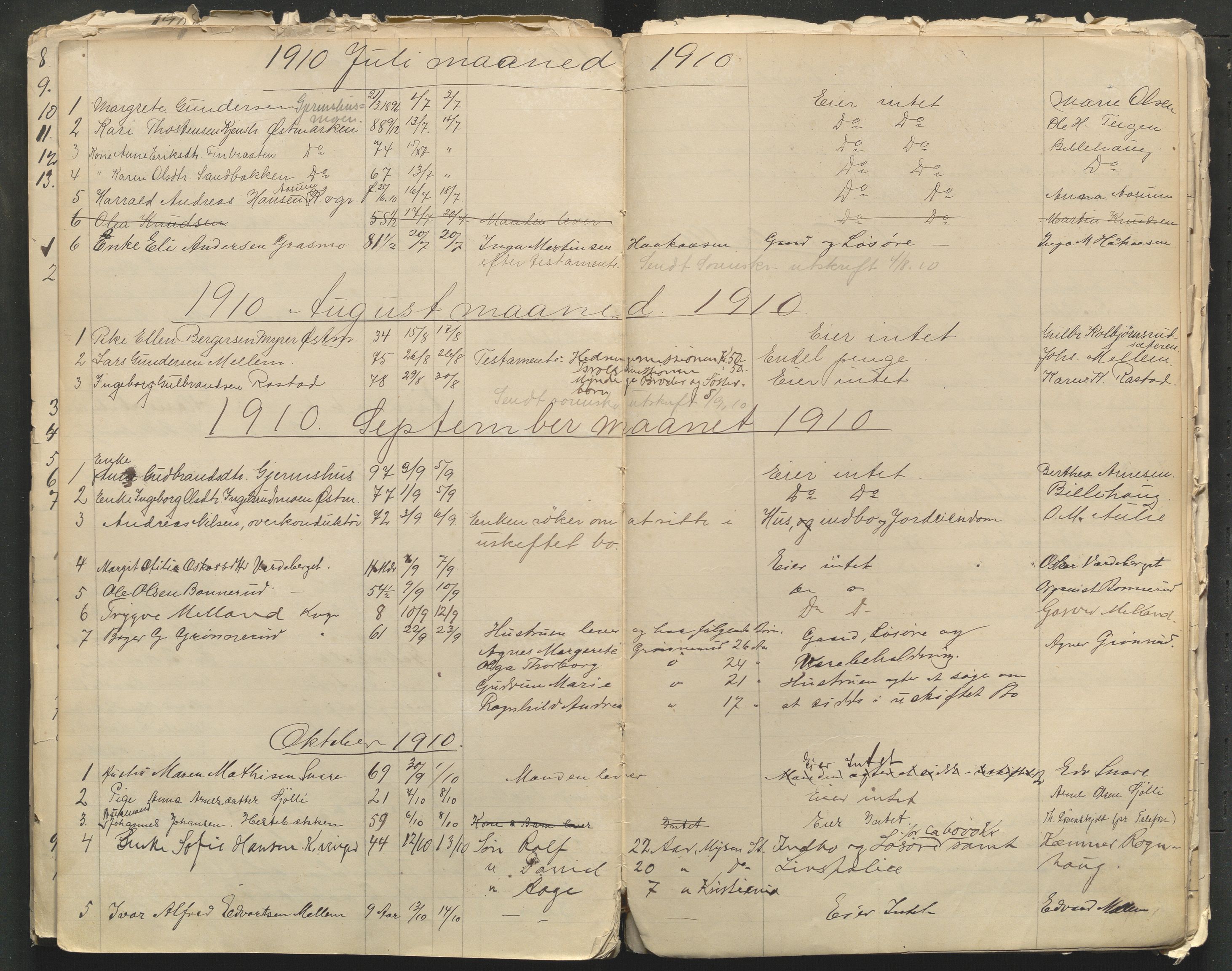 Kongsvinger lensmannskontor, AV/SAH-LHK-014/H/Ha/L0001/0001: Dødsfallsprotokoller / Dødsfallsprotokoll for Vinger og Kongsvinger, 1885-1921