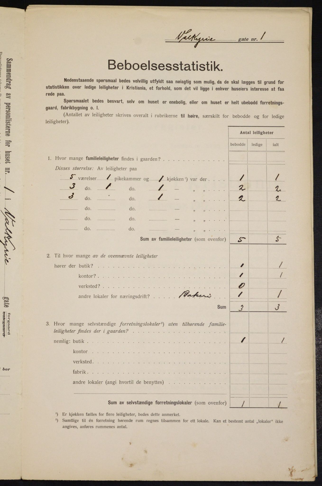 OBA, Municipal Census 1912 for Kristiania, 1912, p. 121594