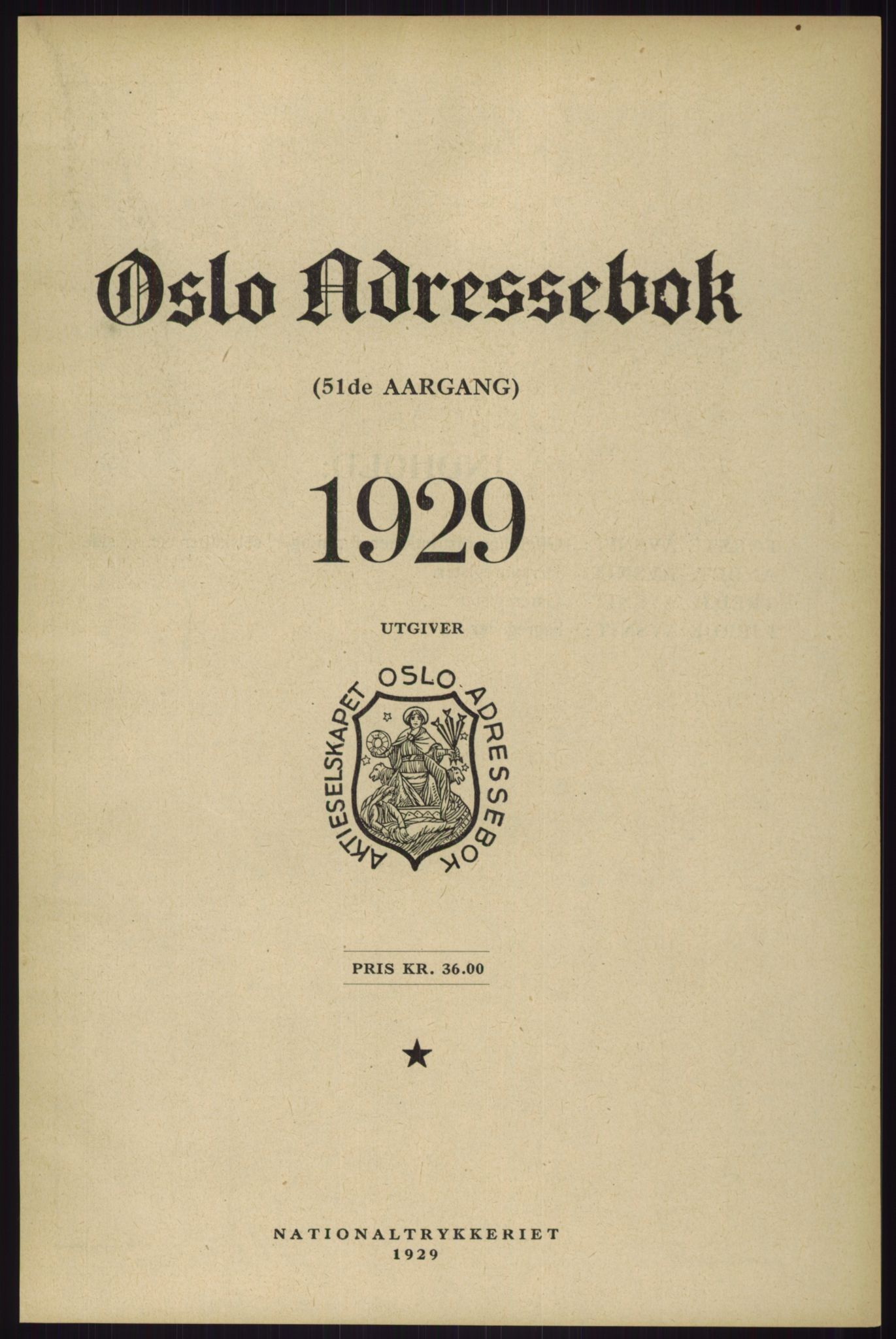 Kristiania/Oslo adressebok, PUBL/-, 1929
