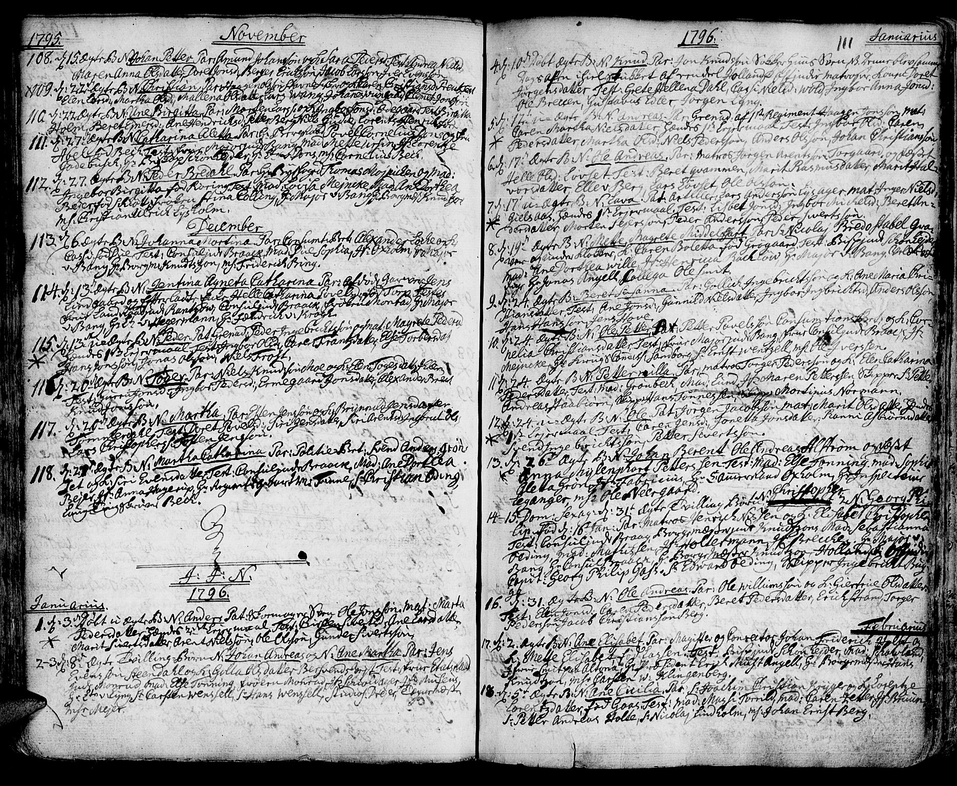 Ministerialprotokoller, klokkerbøker og fødselsregistre - Sør-Trøndelag, SAT/A-1456/601/L0039: Parish register (official) no. 601A07, 1770-1819, p. 111