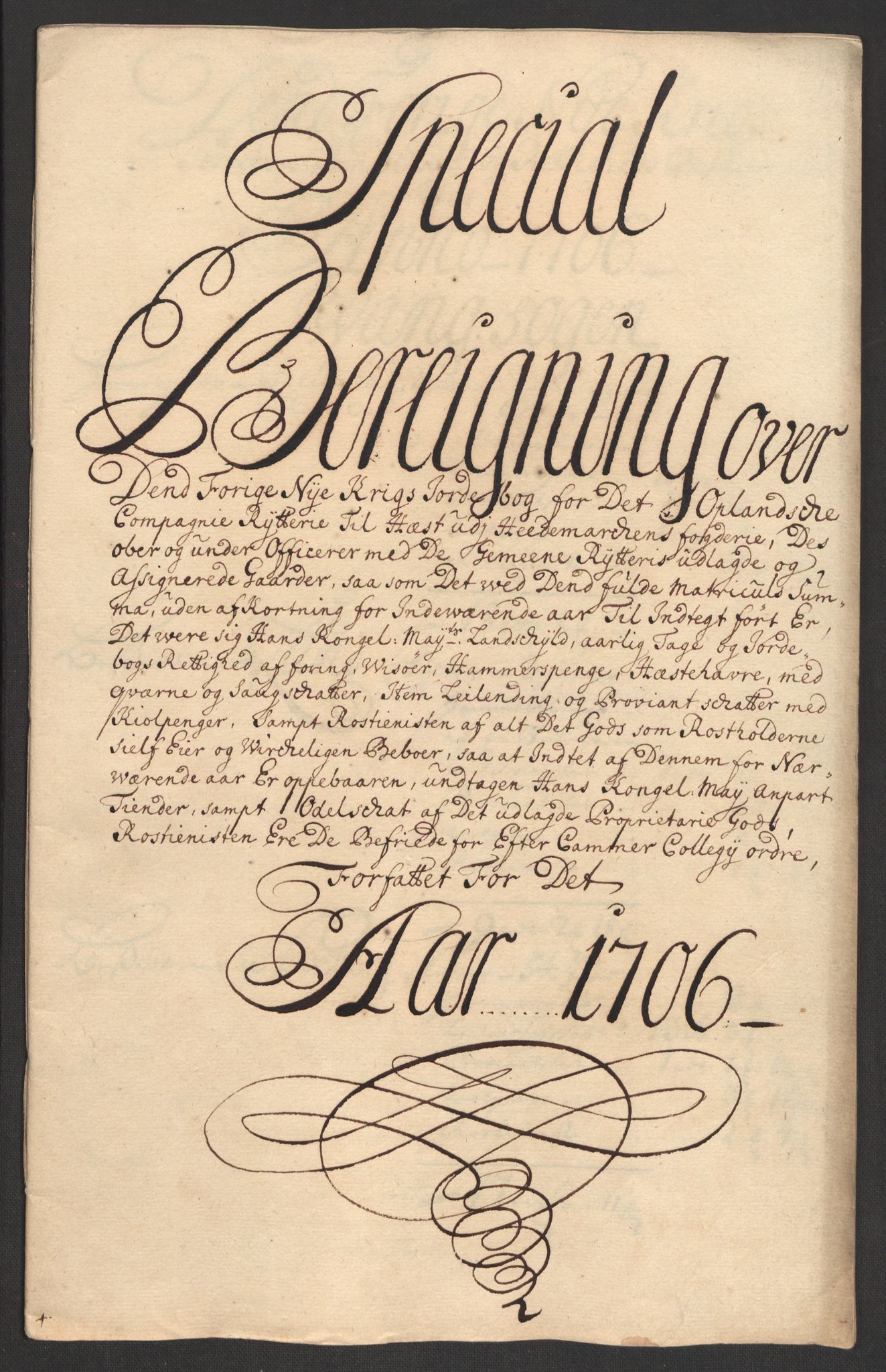 Rentekammeret inntil 1814, Reviderte regnskaper, Fogderegnskap, RA/EA-4092/R16/L1043: Fogderegnskap Hedmark, 1706-1707, p. 208