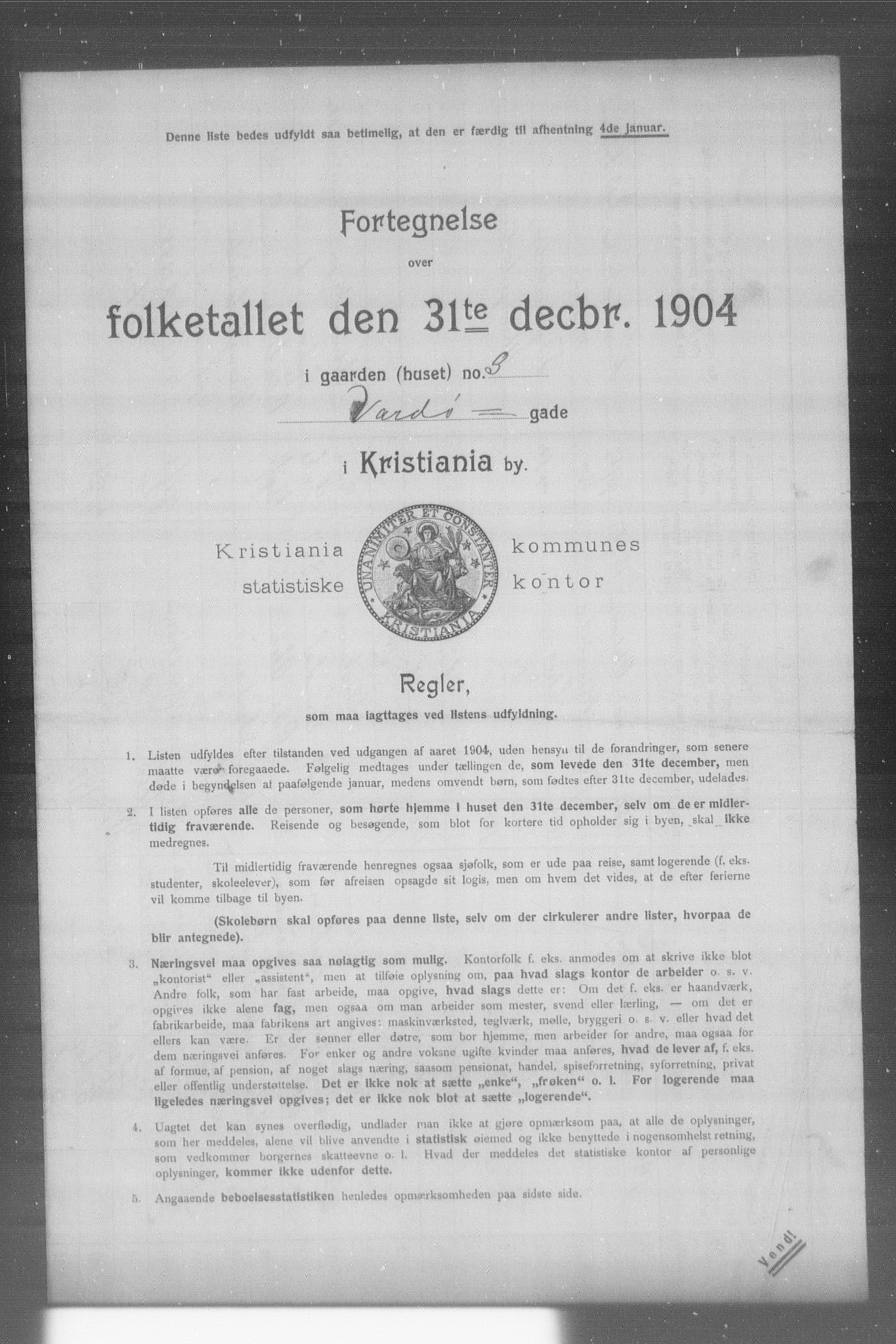 OBA, Municipal Census 1904 for Kristiania, 1904, p. 22976