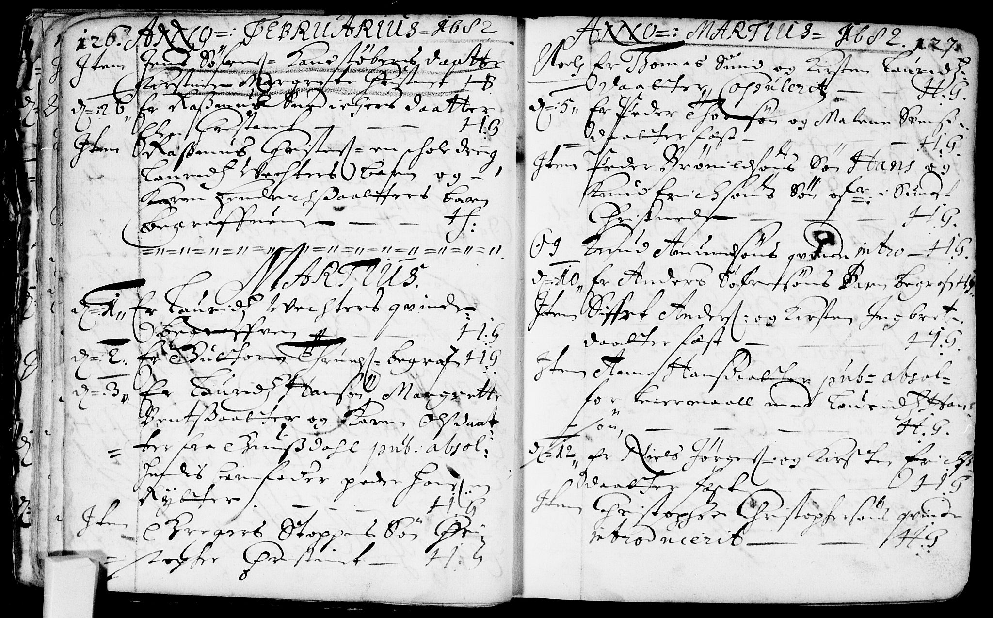 Bragernes kirkebøker, AV/SAKO-A-6/F/Fa/L0002: Parish register (official) no. I 2, 1680-1705, p. 126-127