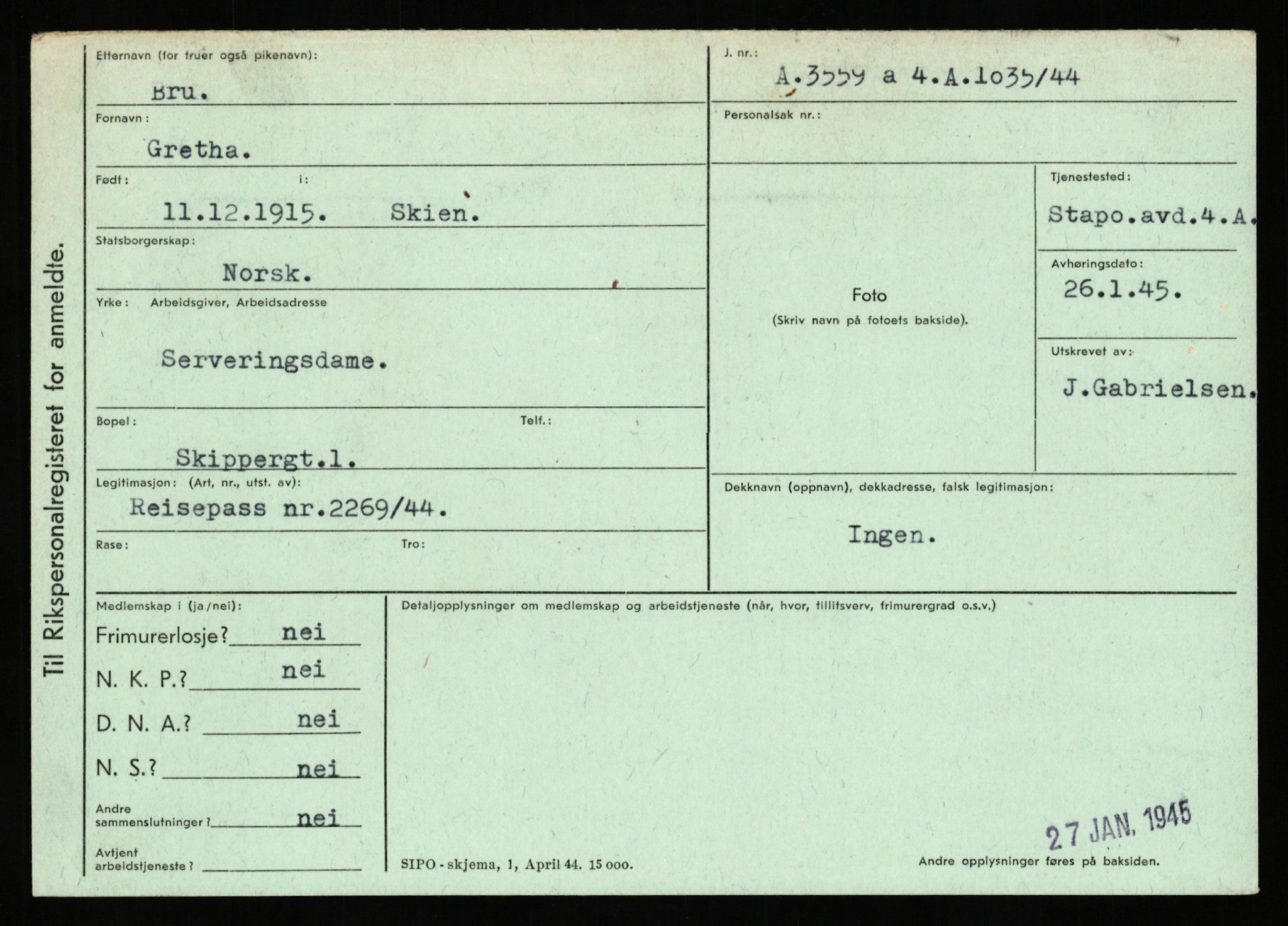 Statspolitiet - Hovedkontoret / Osloavdelingen, AV/RA-S-1329/C/Ca/L0003: Brechan - Eichinger	, 1943-1945, p. 555