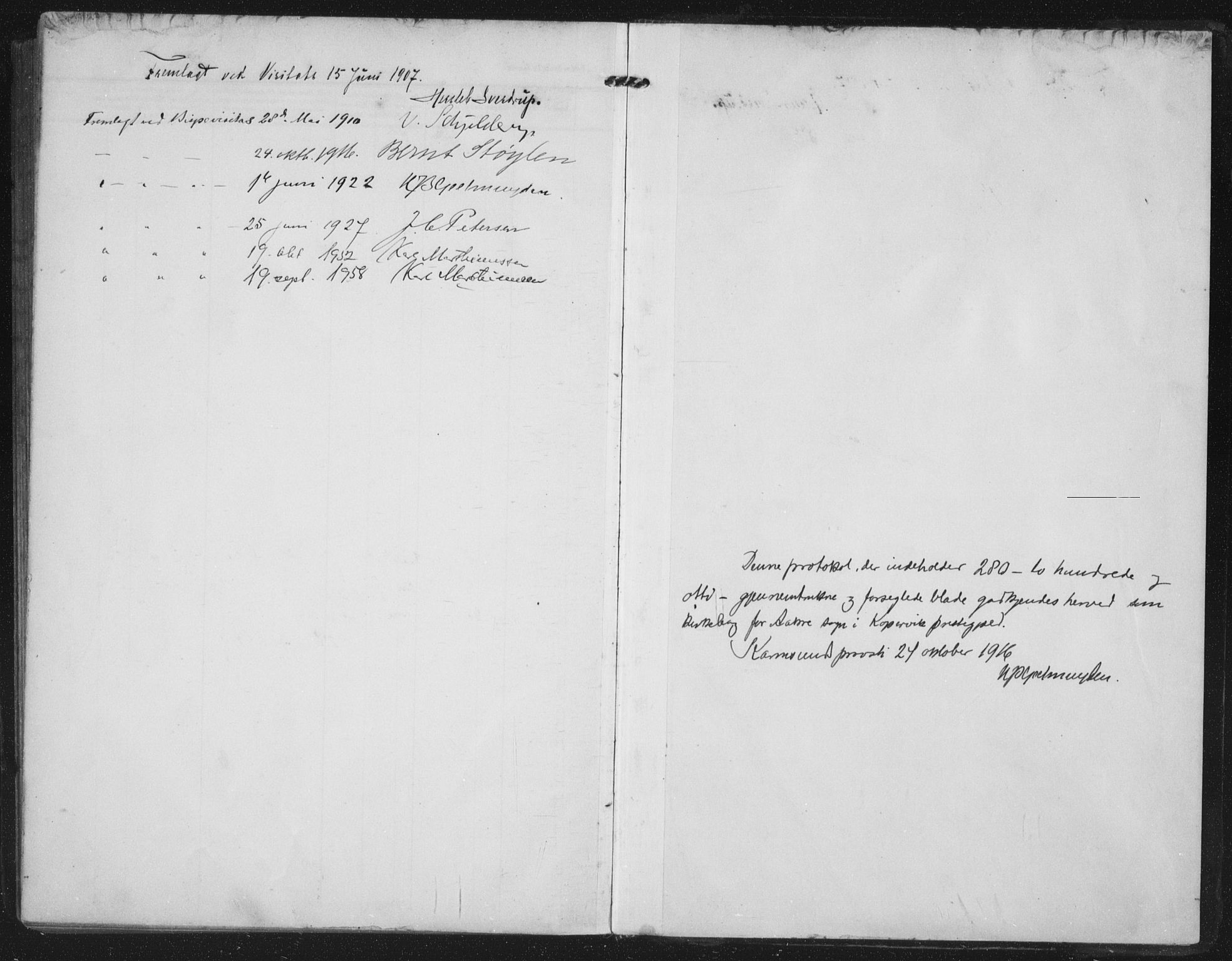 Kopervik sokneprestkontor, SAST/A-101850/H/Ha/Haa/L0005: Parish register (official) no. A 5, 1906-1924