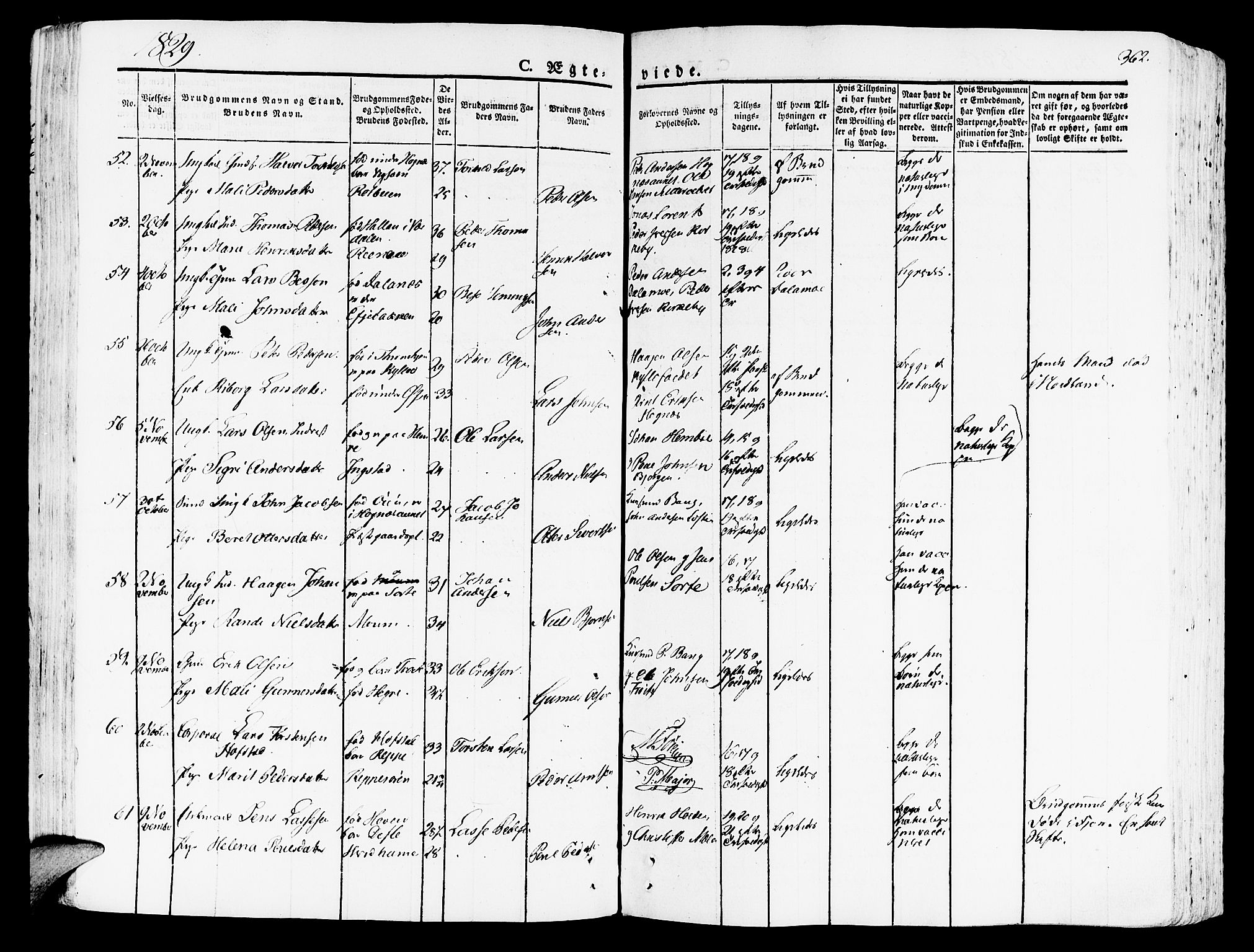 Ministerialprotokoller, klokkerbøker og fødselsregistre - Nord-Trøndelag, SAT/A-1458/709/L0070: Parish register (official) no. 709A10, 1820-1832, p. 362