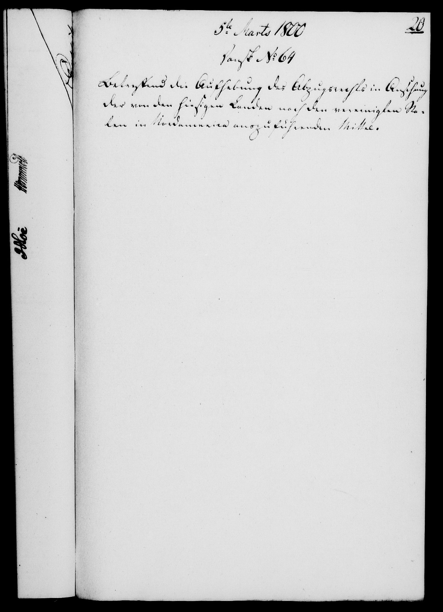 Rentekammeret, Kammerkanselliet, RA/EA-3111/G/Gf/Gfa/L0082: Norsk relasjons- og resolusjonsprotokoll (merket RK 52.82), 1800, p. 143