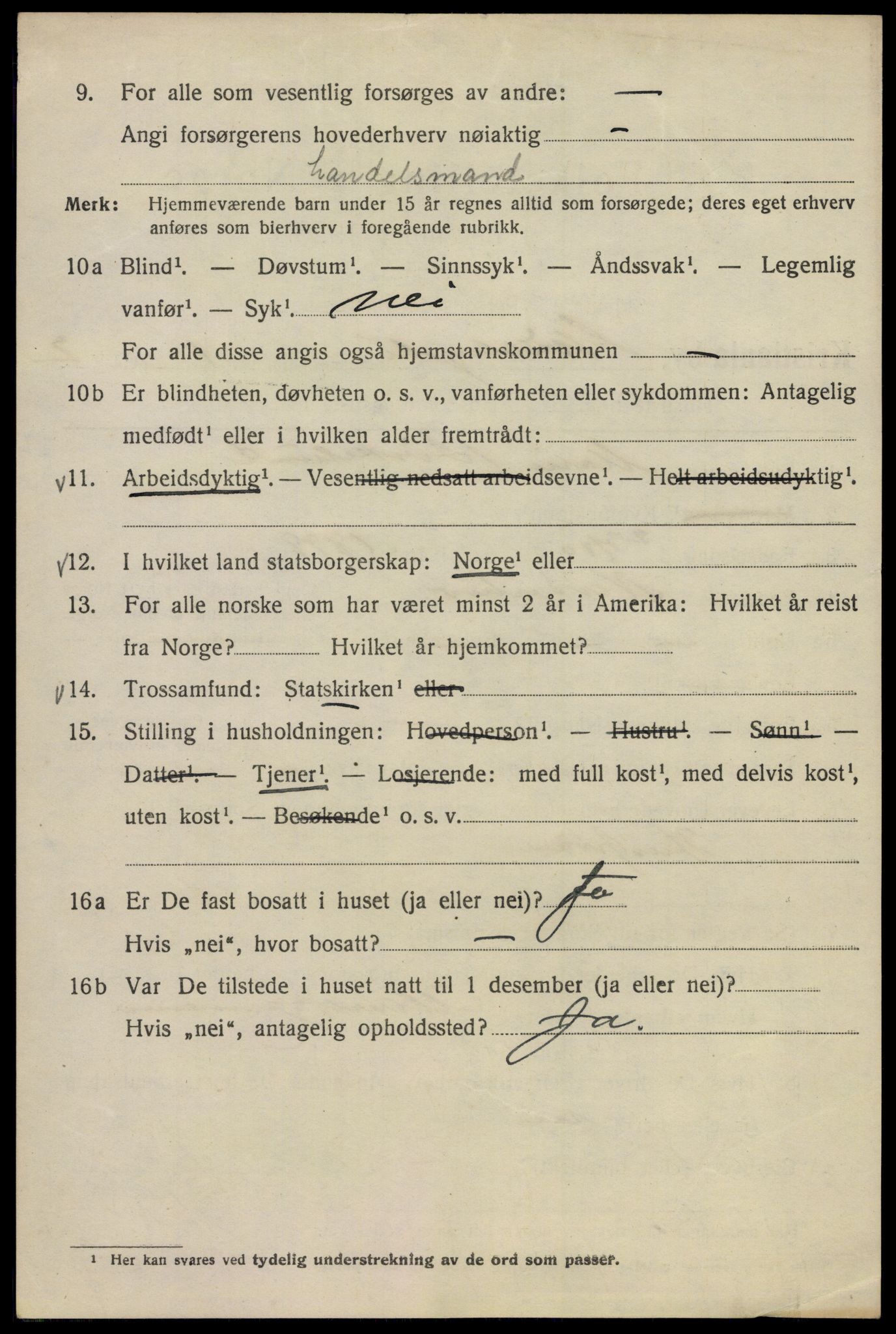 SAO, 1920 census for Kristiania, 1920, p. 252426