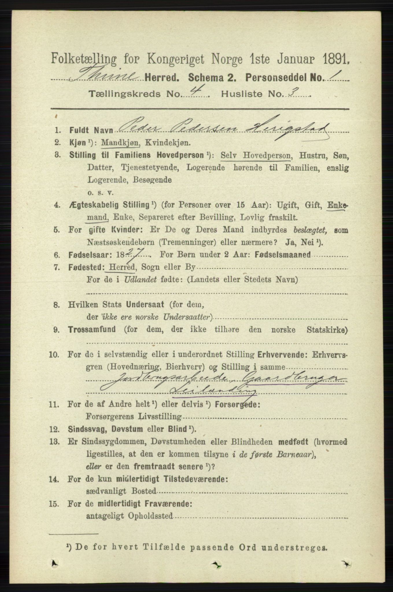 RA, 1891 census for 1121 Time, 1891, p. 1373