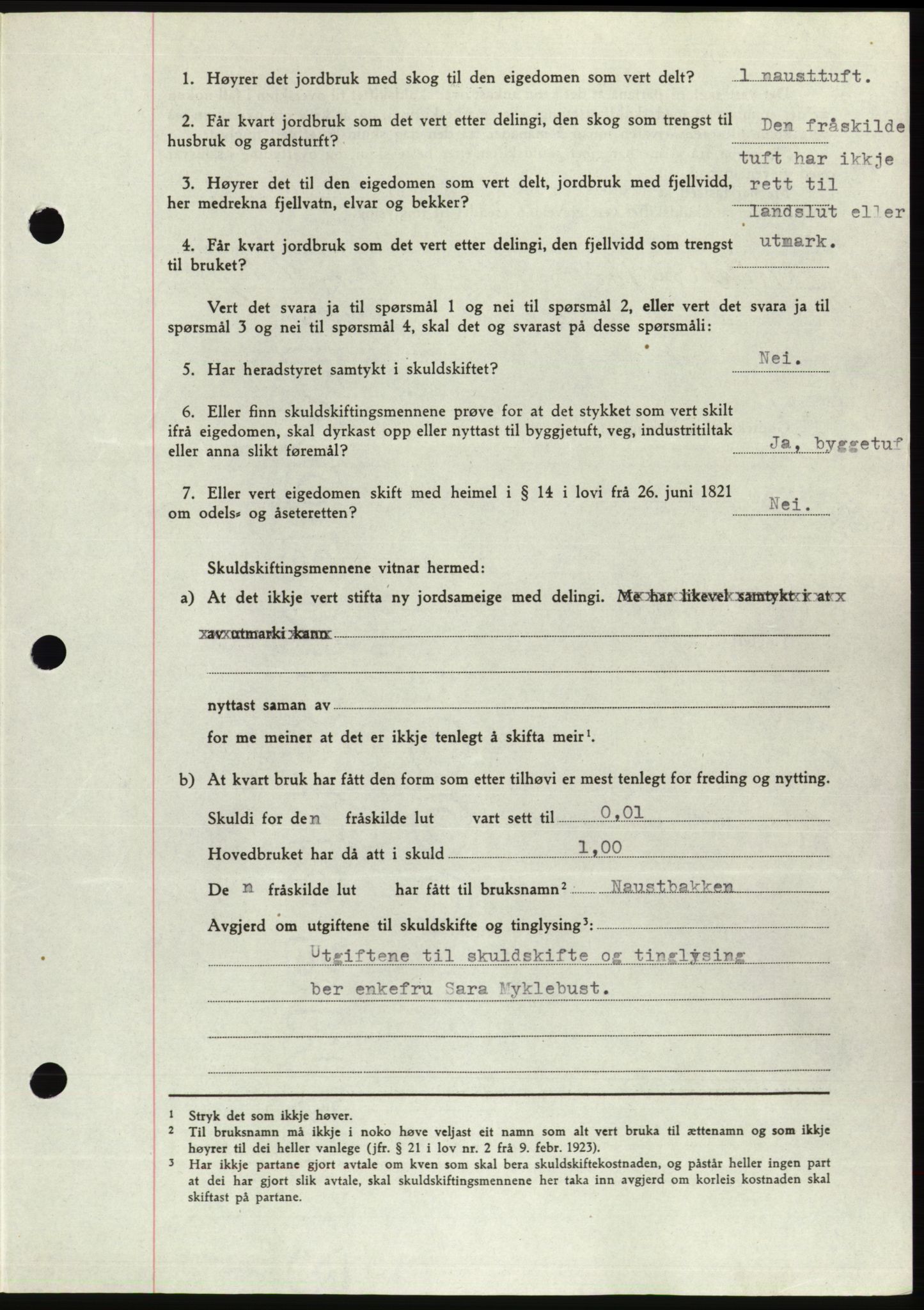 Søre Sunnmøre sorenskriveri, AV/SAT-A-4122/1/2/2C/L0076: Mortgage book no. 2A, 1943-1944, Diary no: : 673/1944