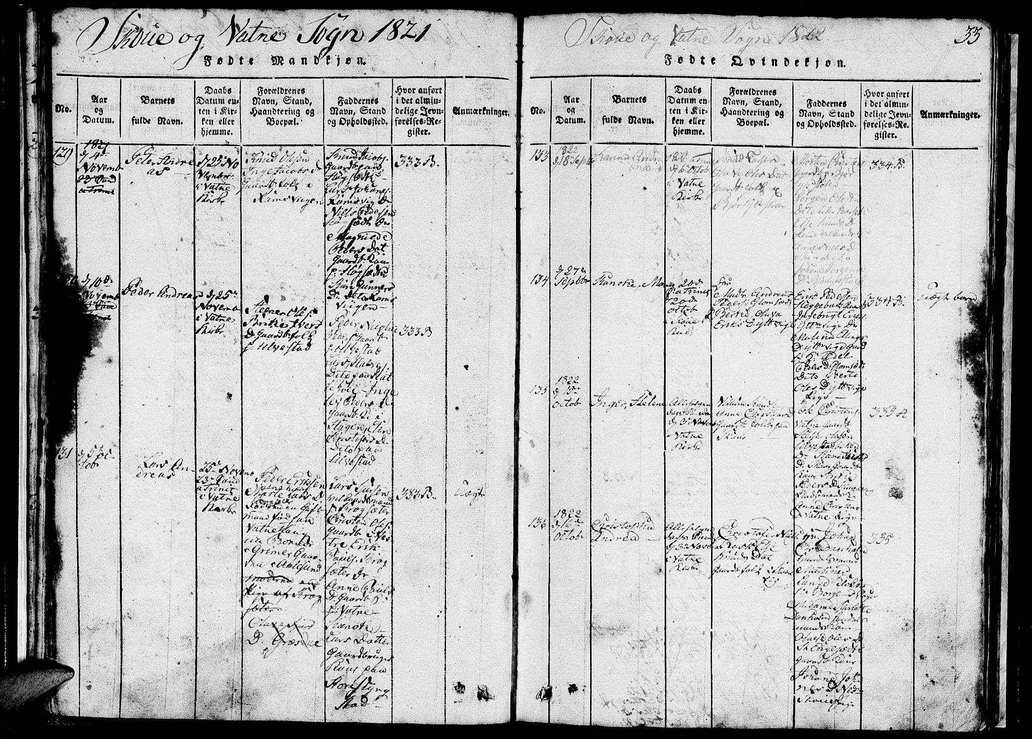 Ministerialprotokoller, klokkerbøker og fødselsregistre - Møre og Romsdal, AV/SAT-A-1454/524/L0360: Parish register (copy) no. 524C01, 1816-1830, p. 33